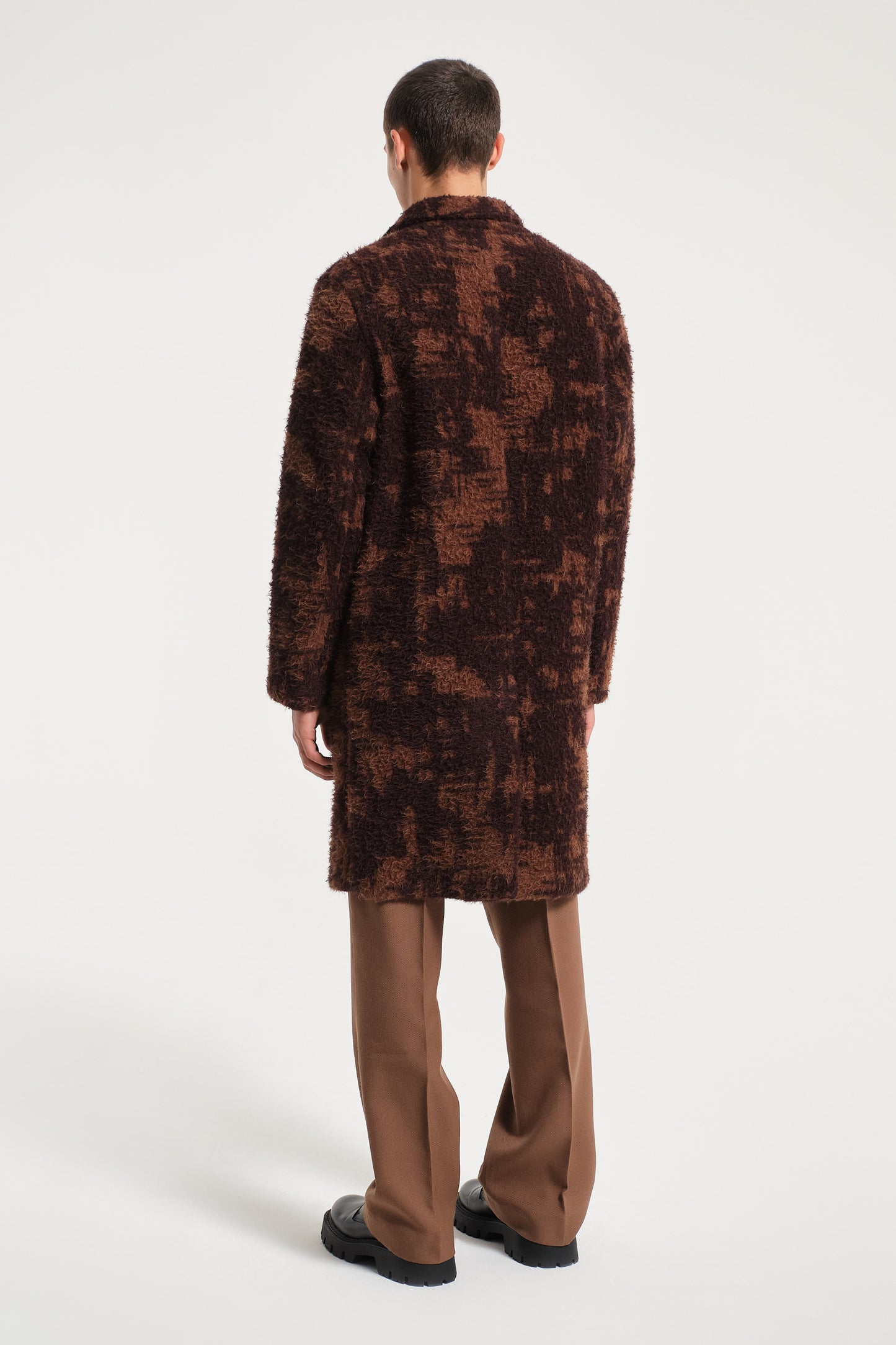 CAPPOTTO COLLO SCIALLE MARRONE