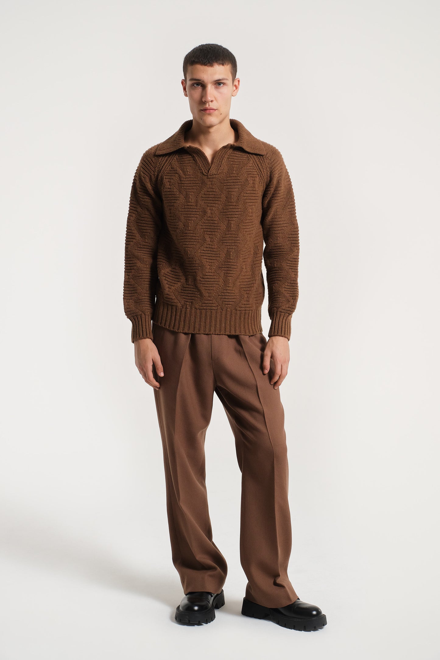 POLO MARRONE CHIARO