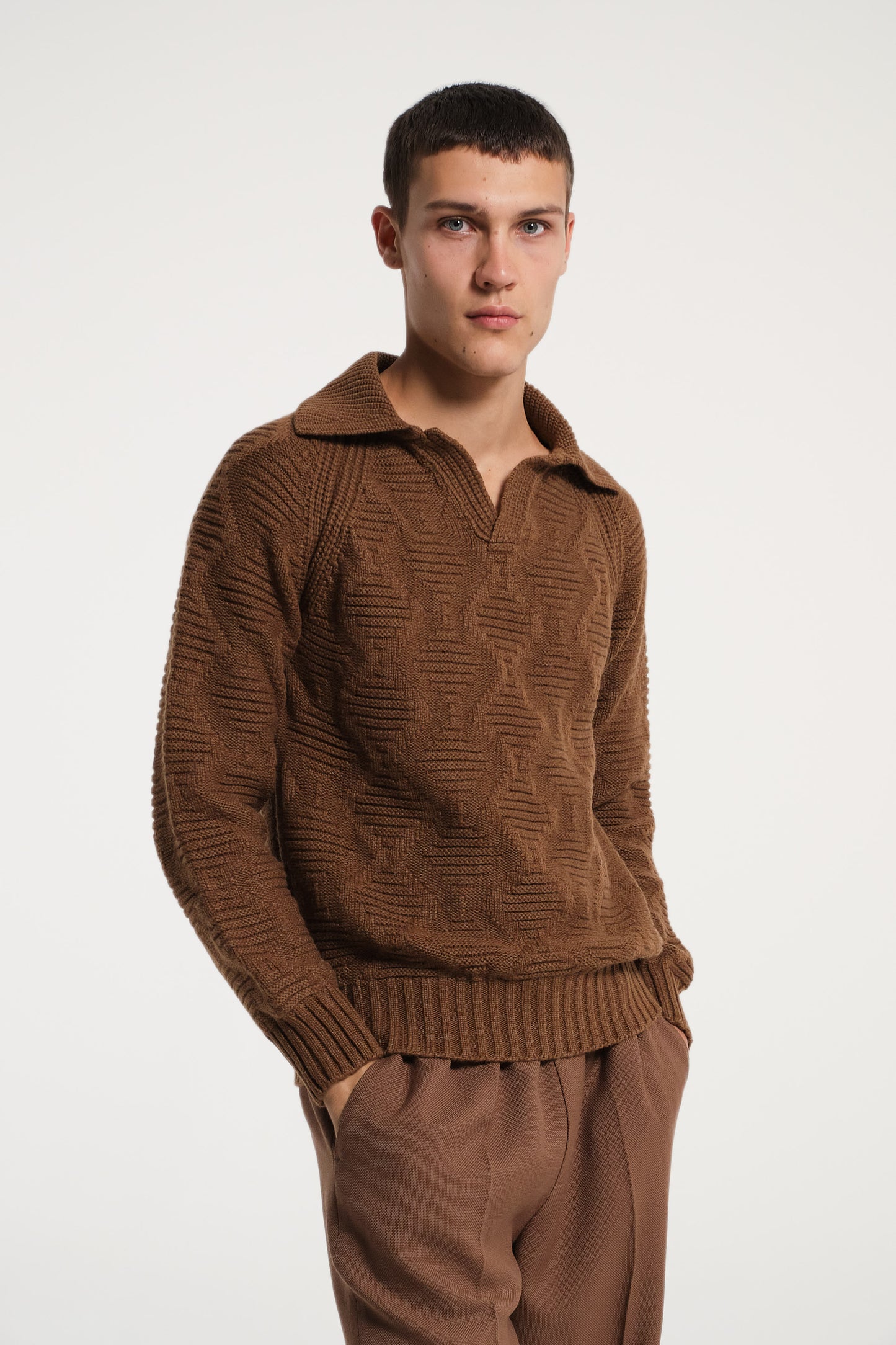 POLO MARRONE CHIARO