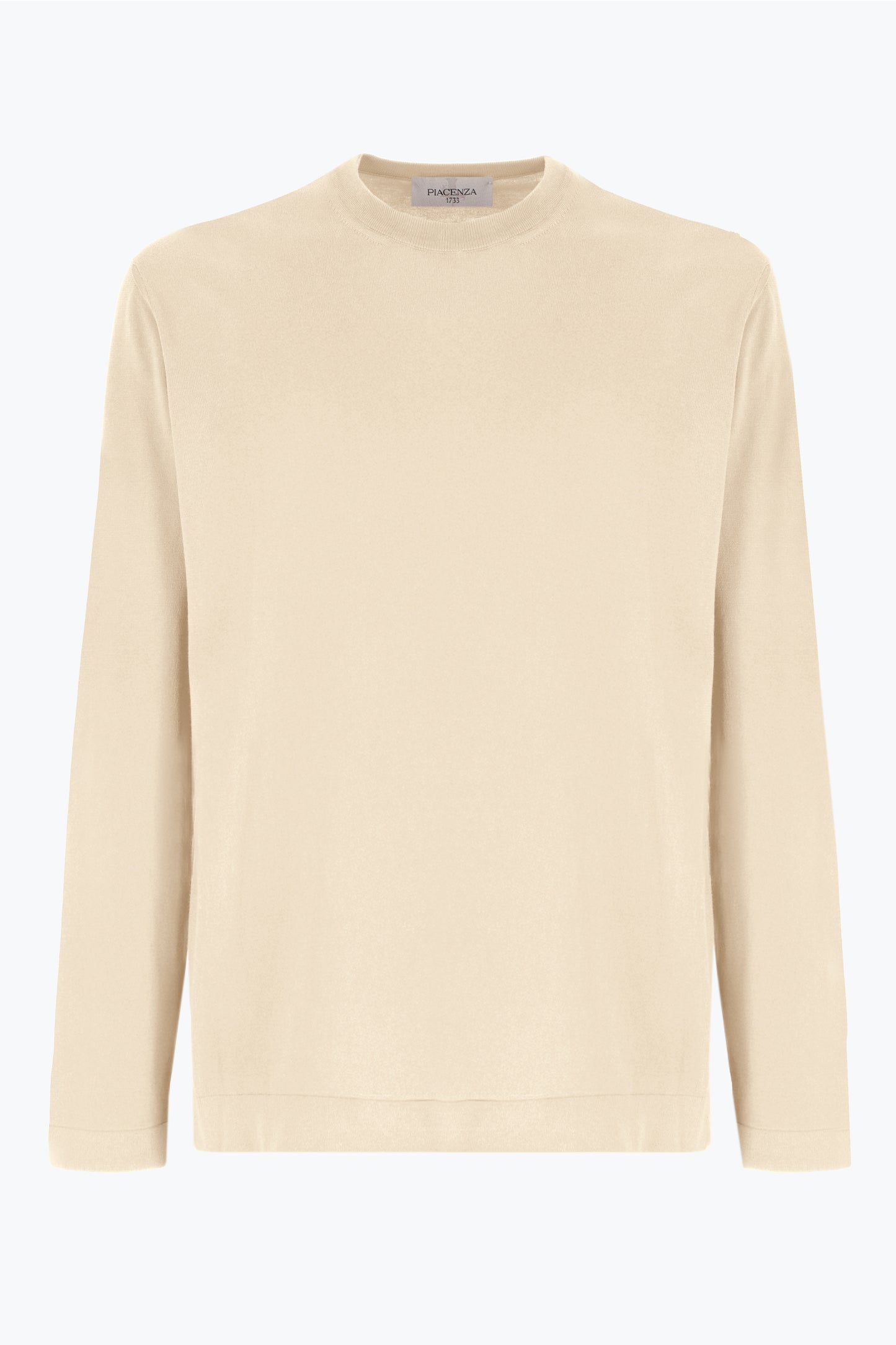T-shirt crema maniche lunghe