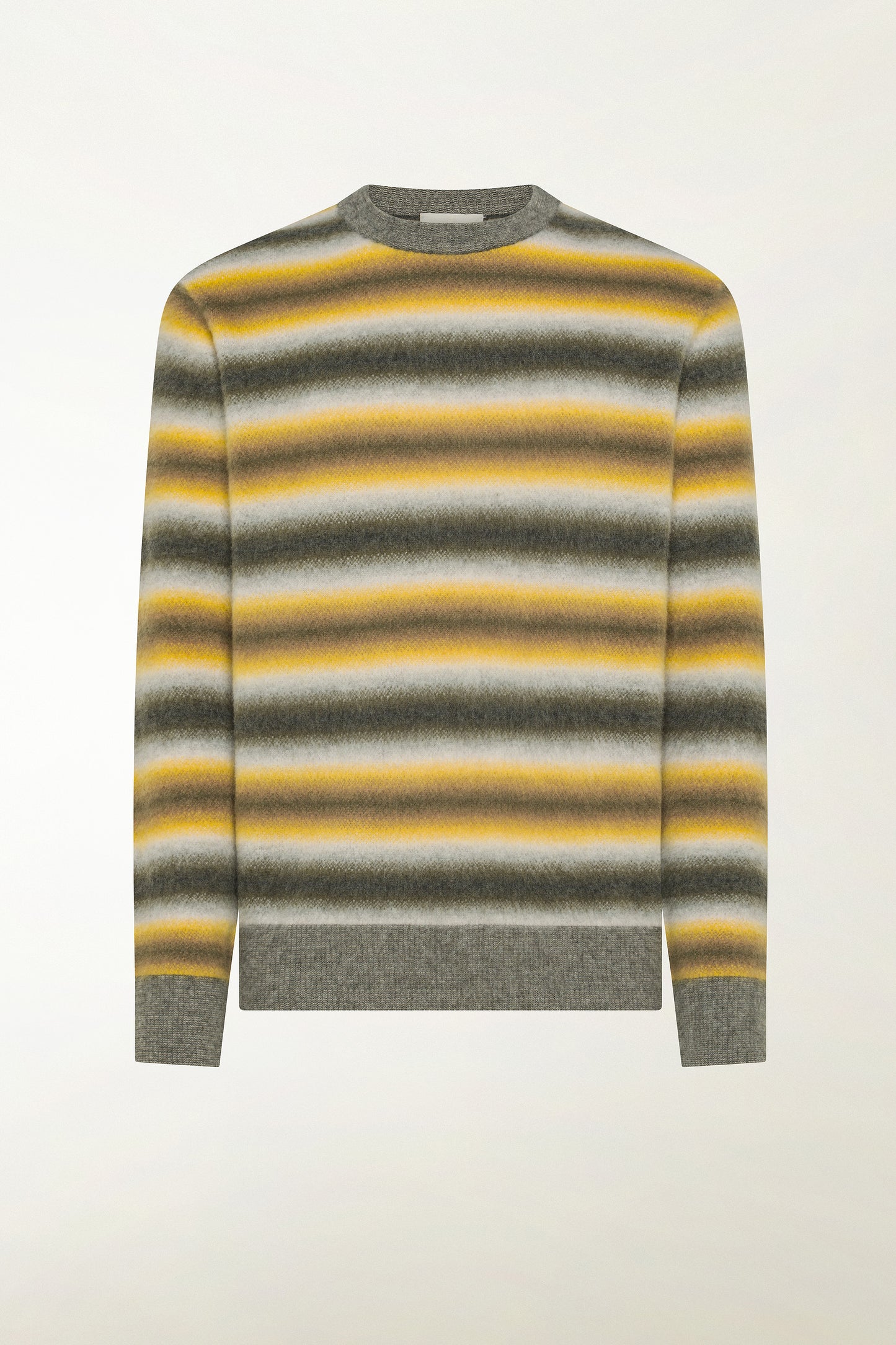 Maglione in lana degradè verde