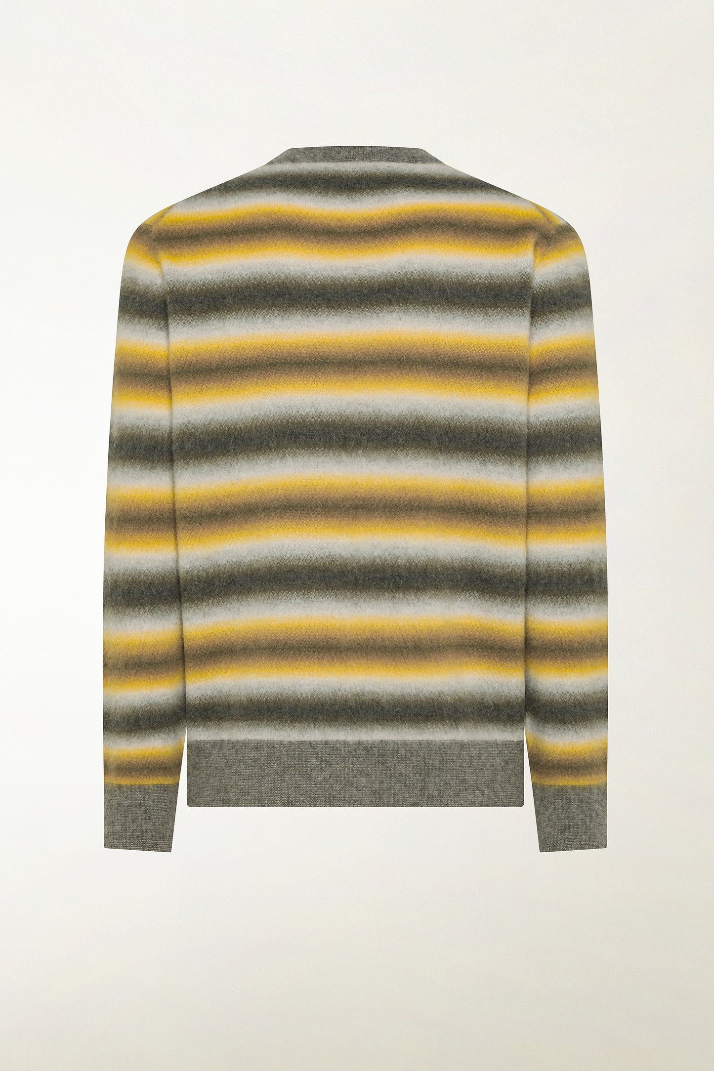 Maglione in lana degradè verde