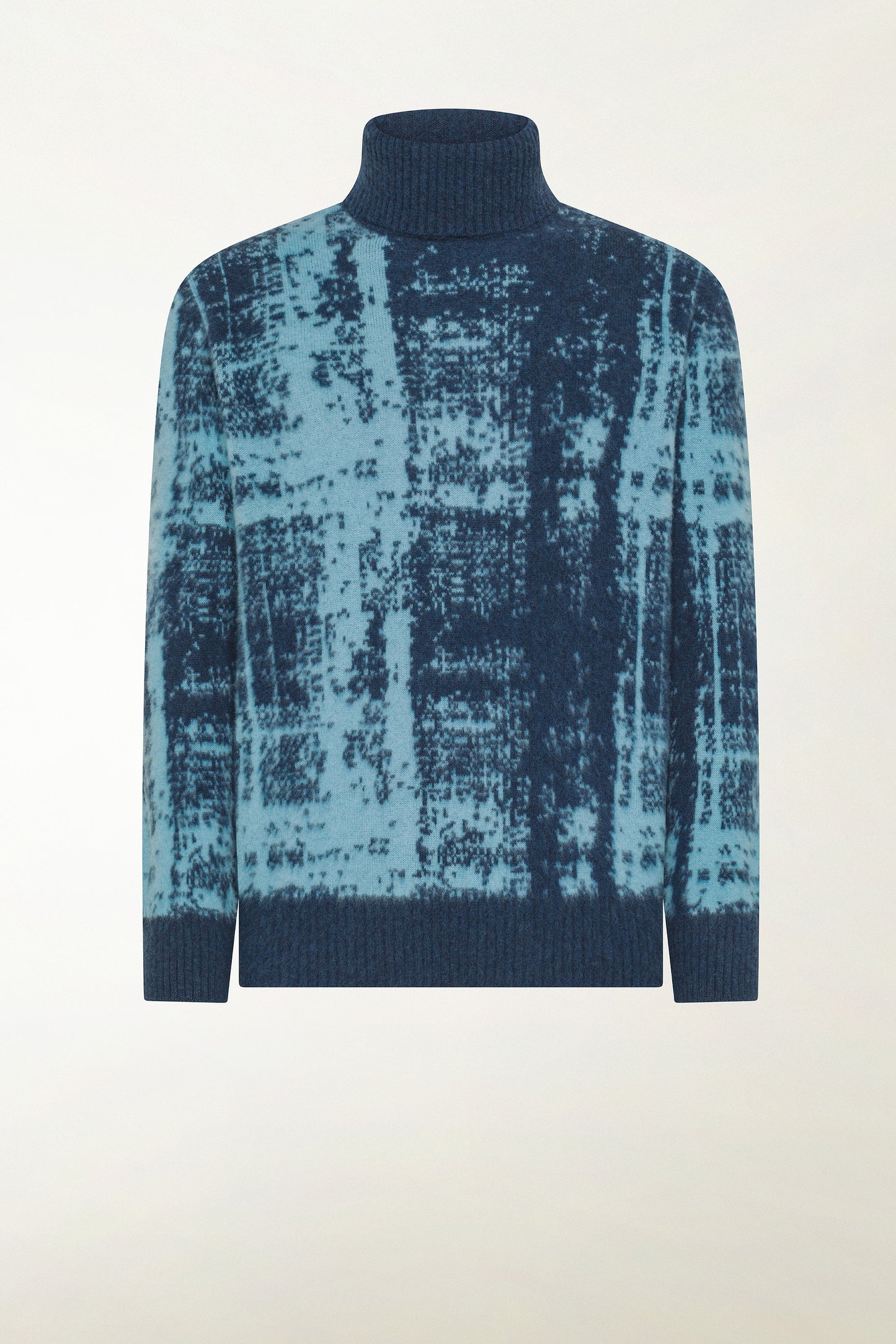 Light blue wool turtleneck