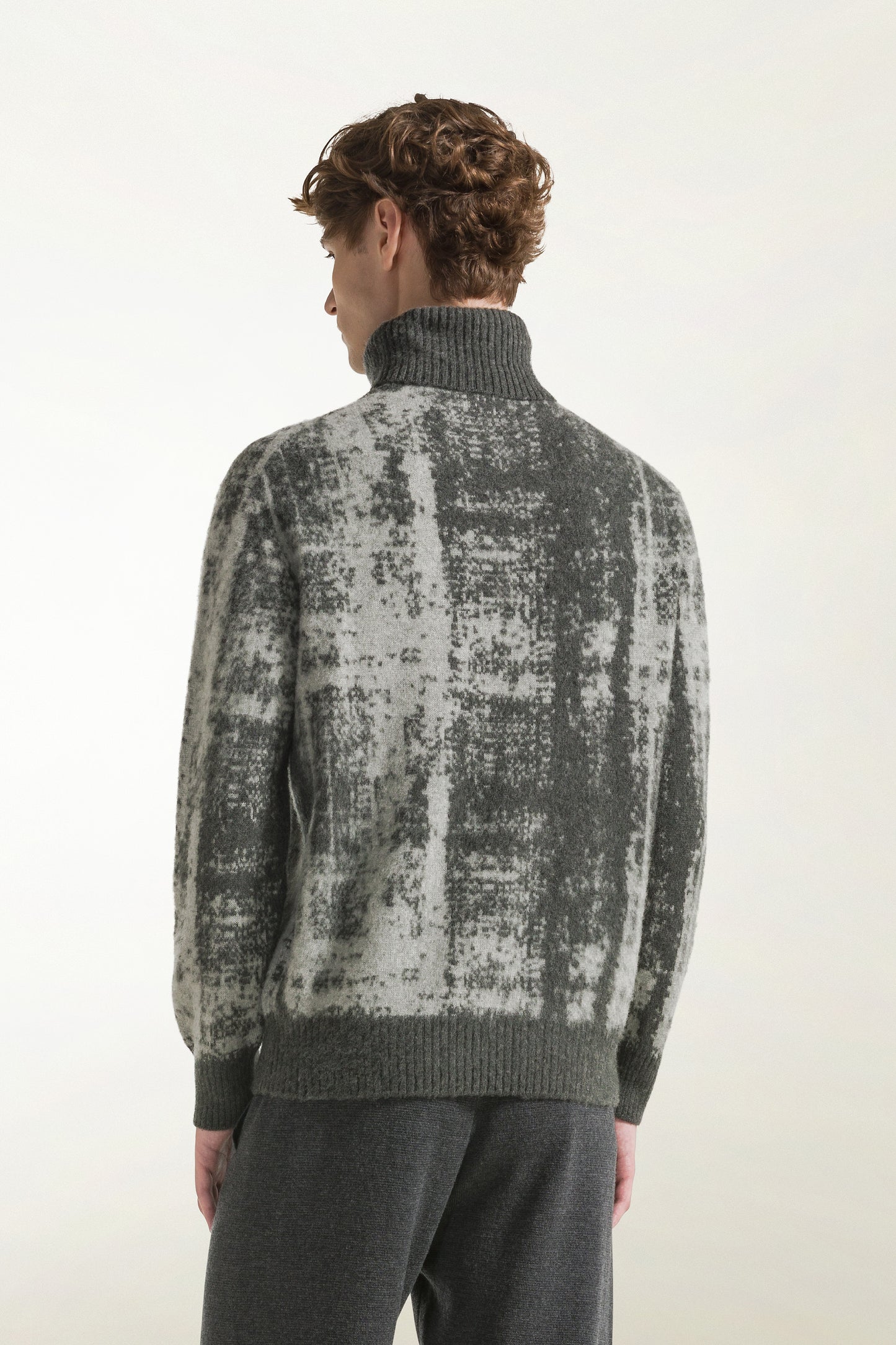 Grey wool turtleneck