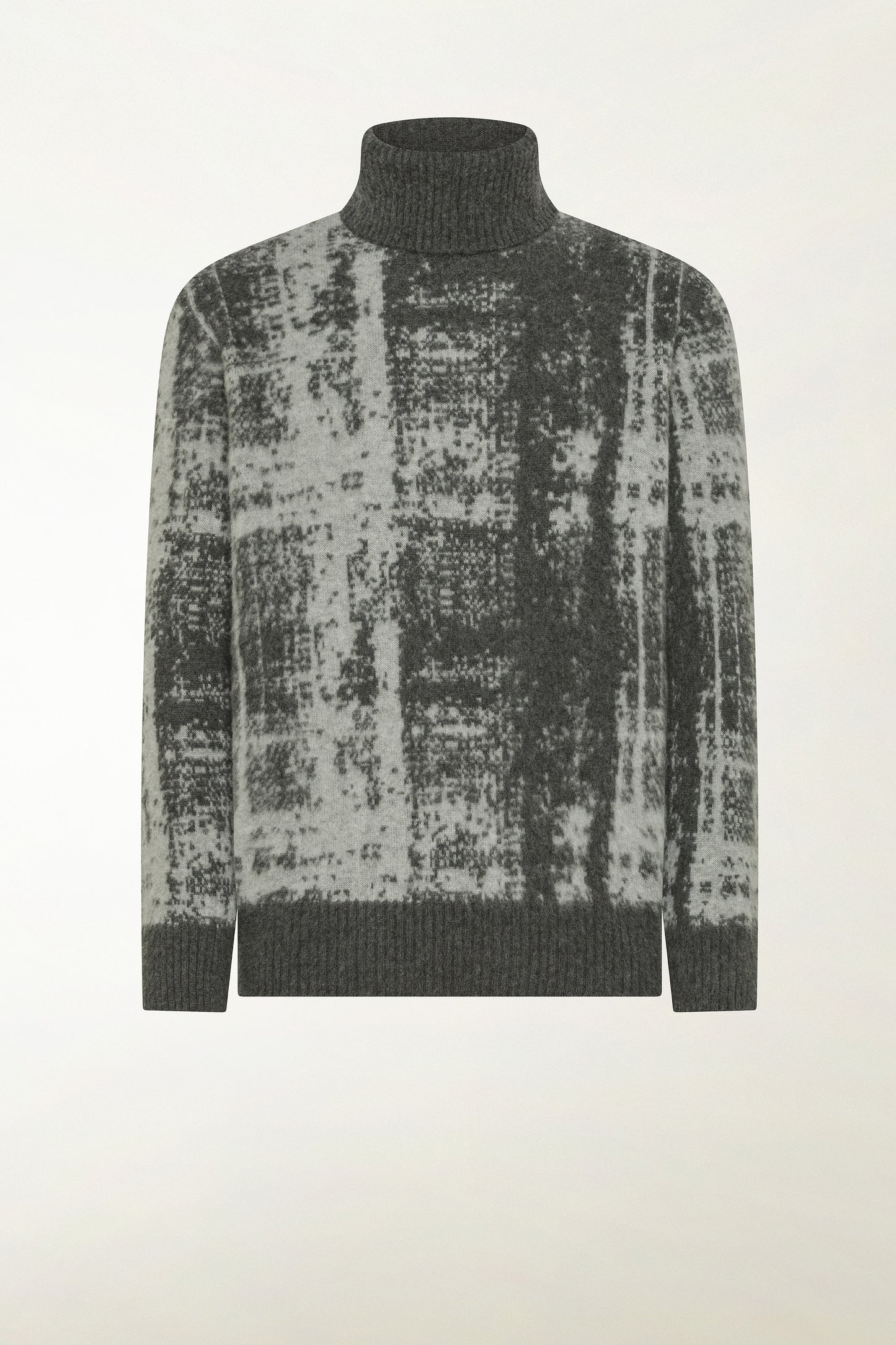 Grey wool turtleneck