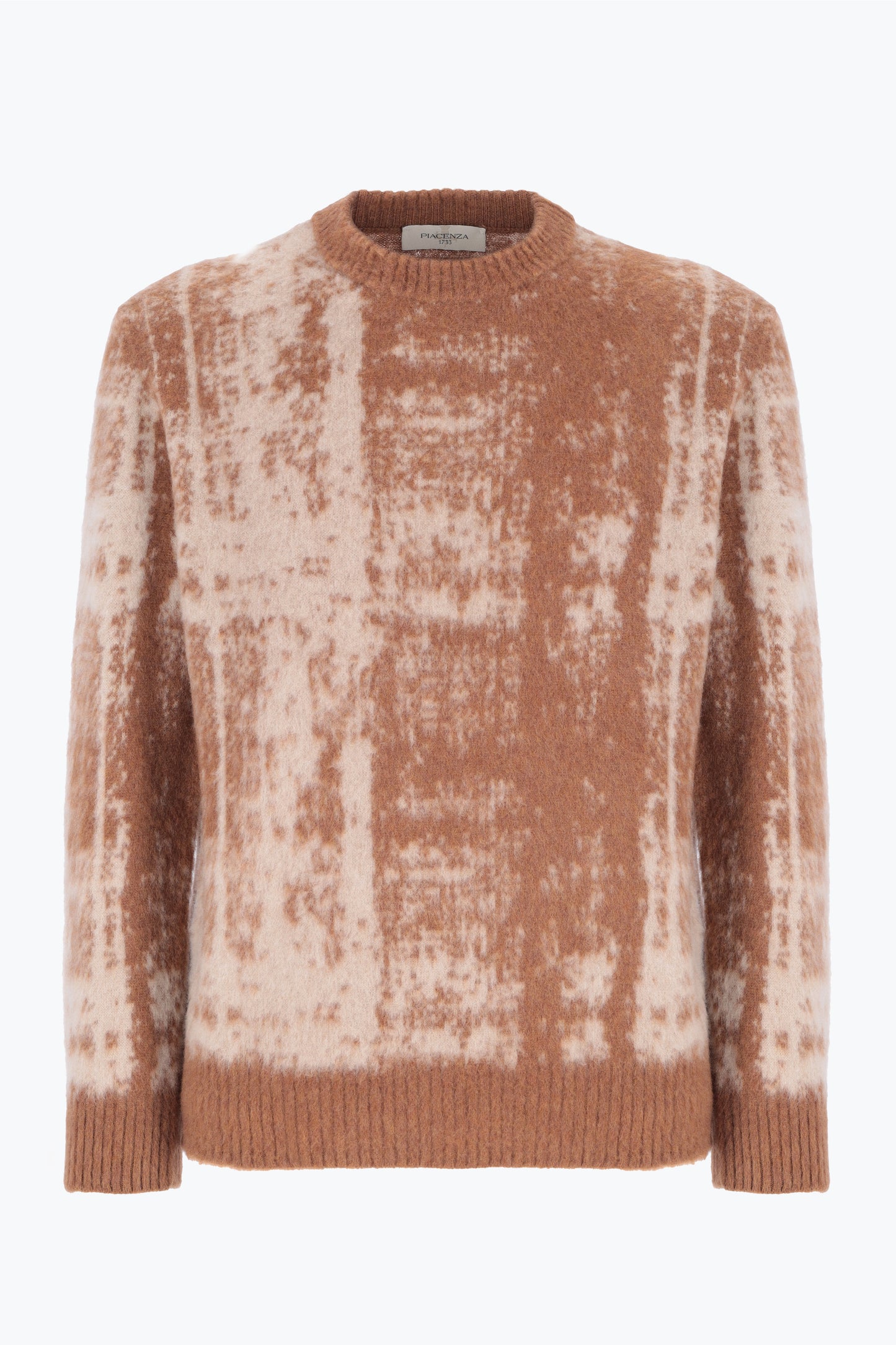 Girocollo in lana beige
