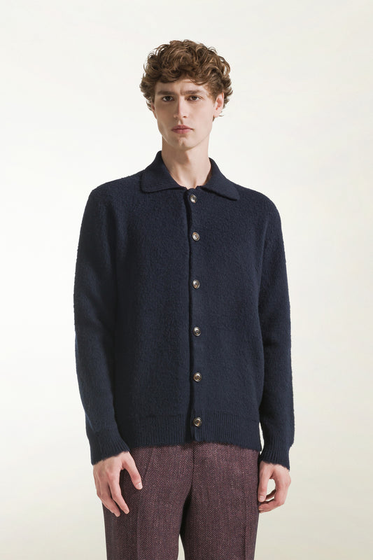 Cardigan in lana nero
