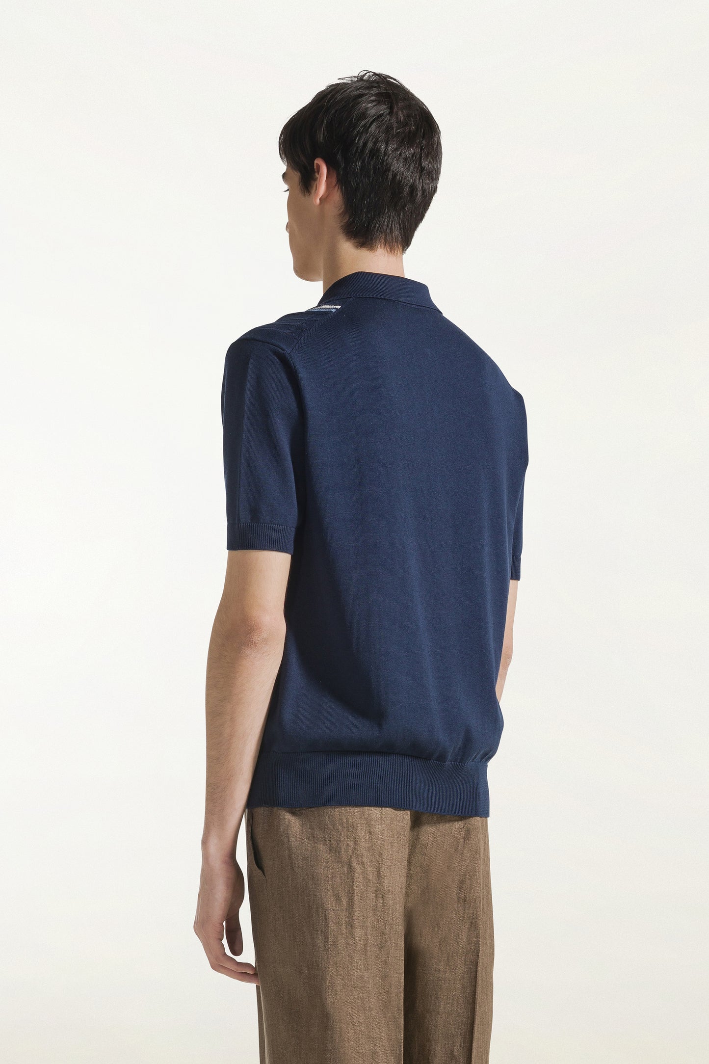 Polo maniche corte blu scuro