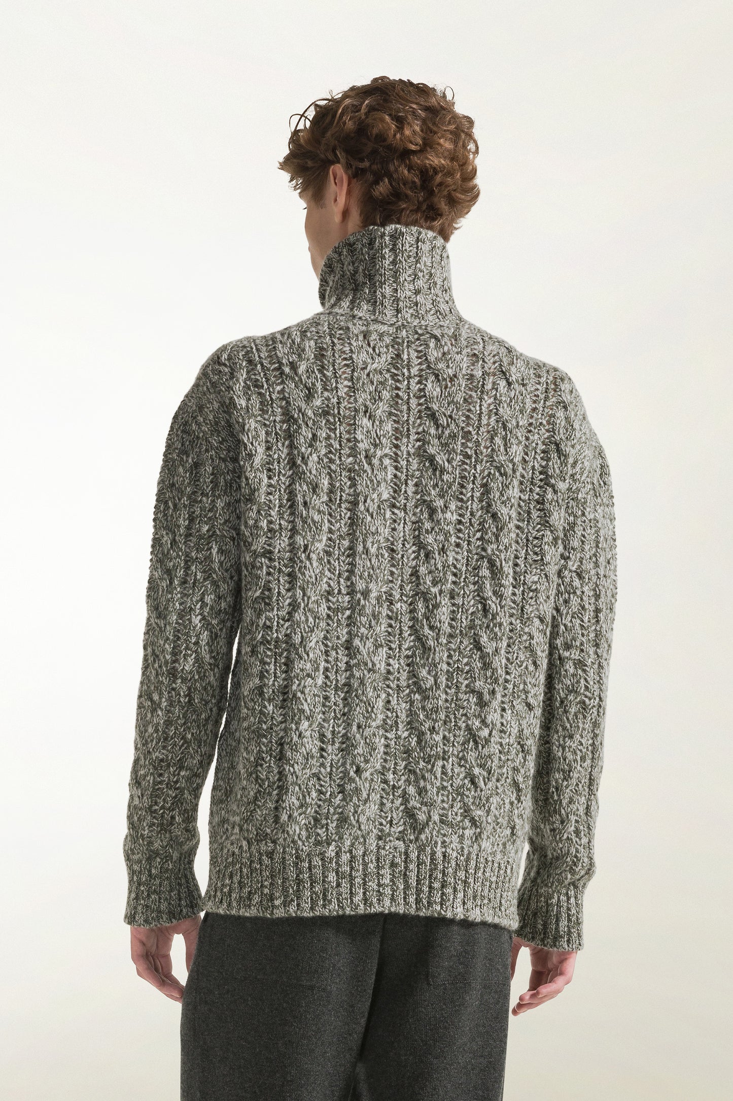 Grey zip cardigan