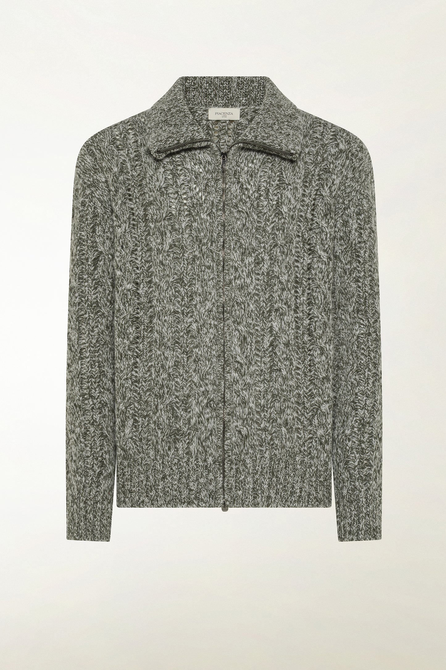 Grey zip cardigan