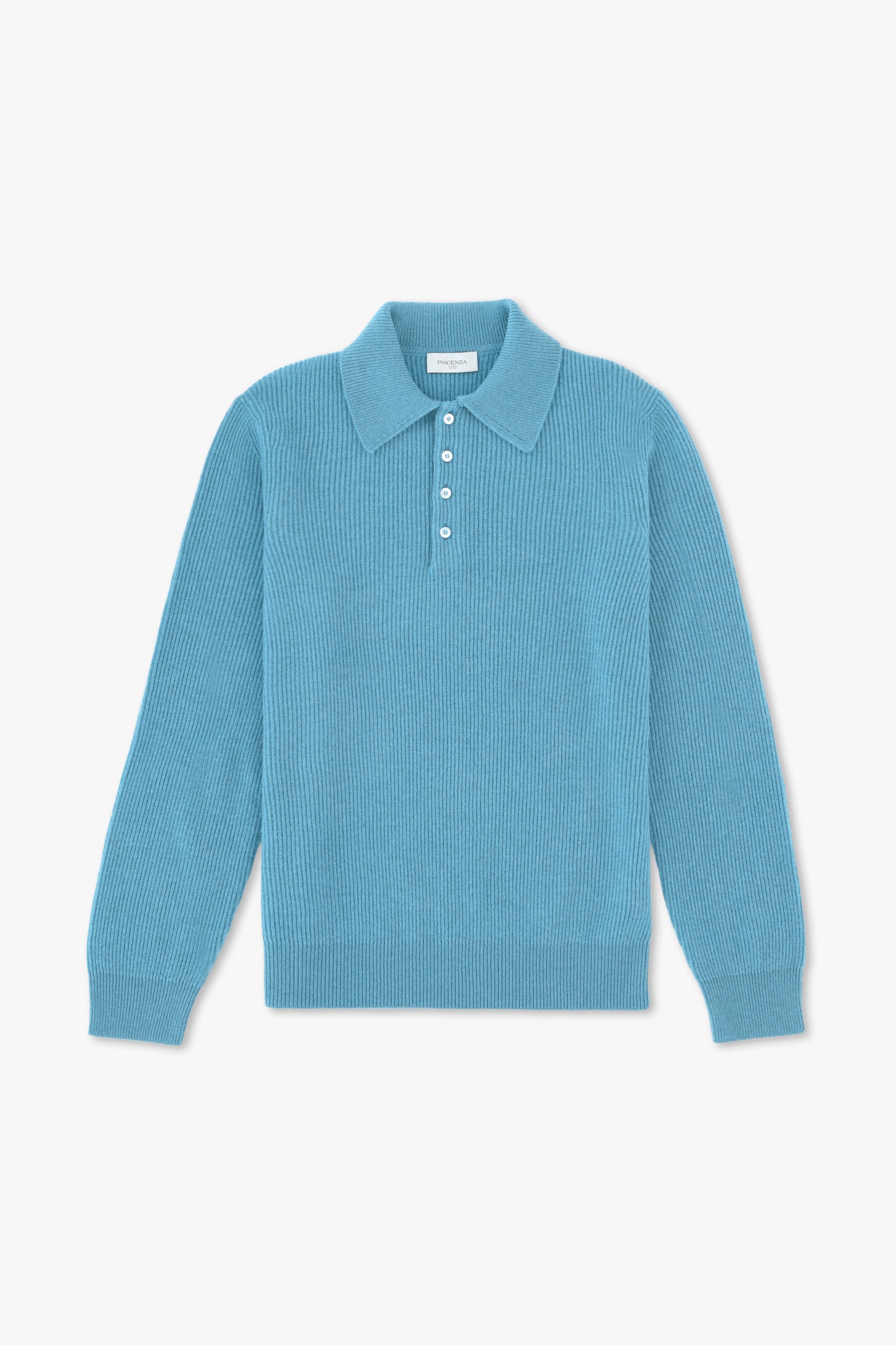 POLO AZZURRA IN CASHMERE