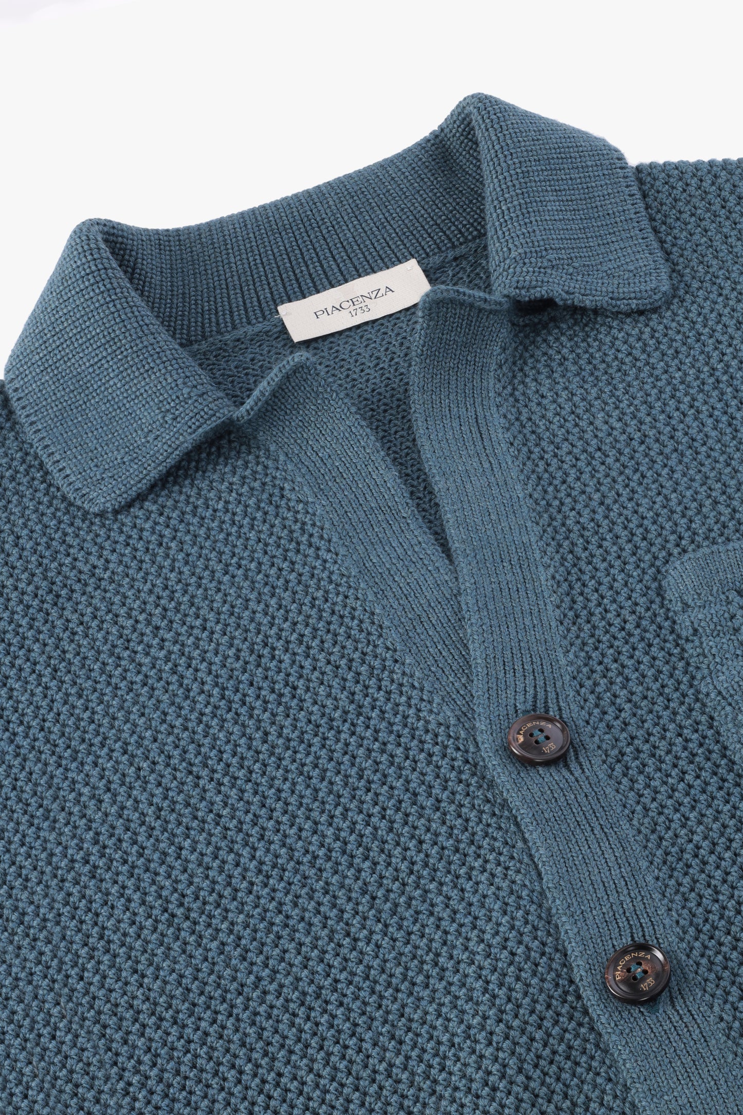 PETROL GREEN SHIRT IN VIRGIN WOOL