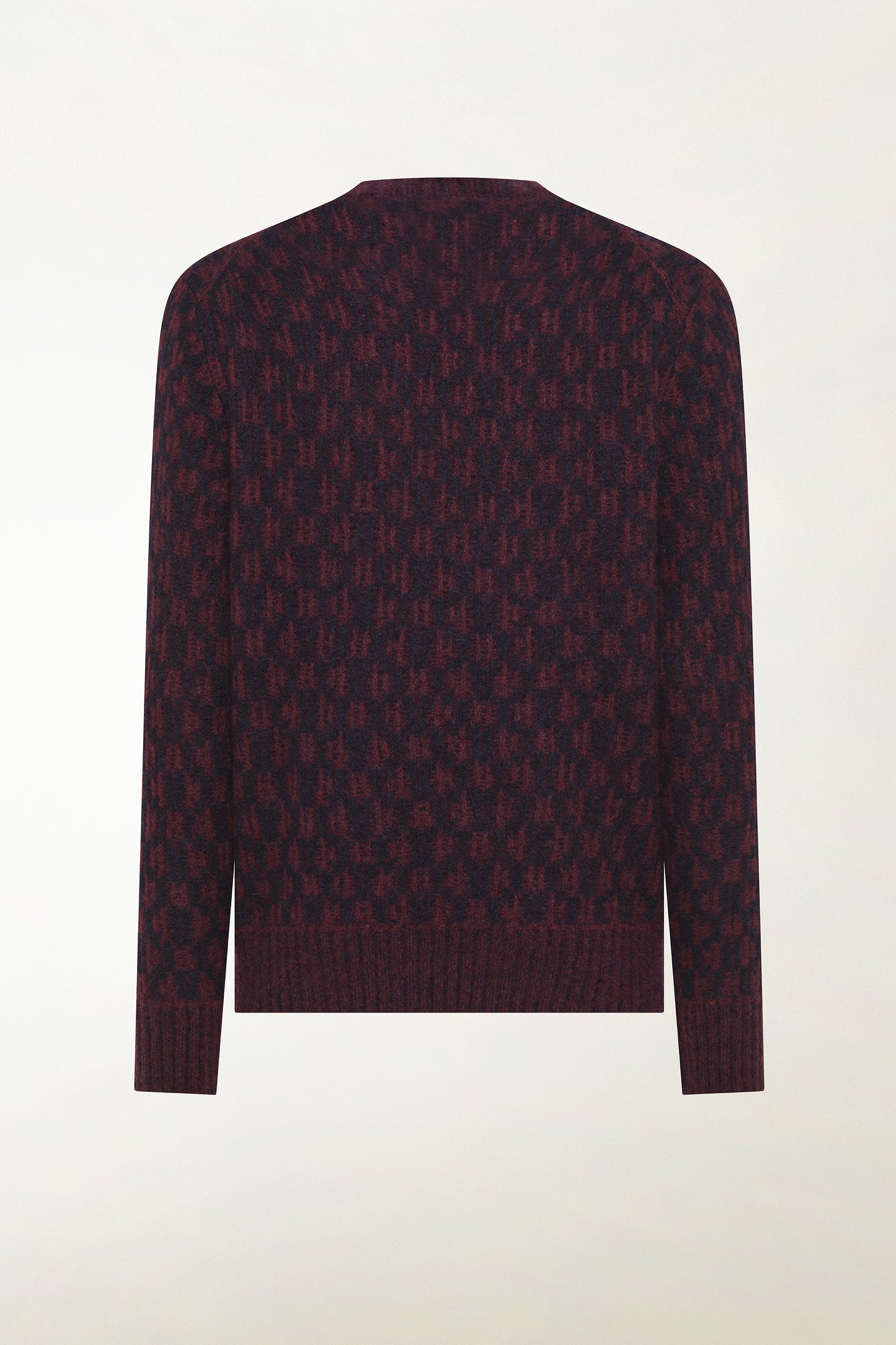 Girocollo ikat blu e bordeaux