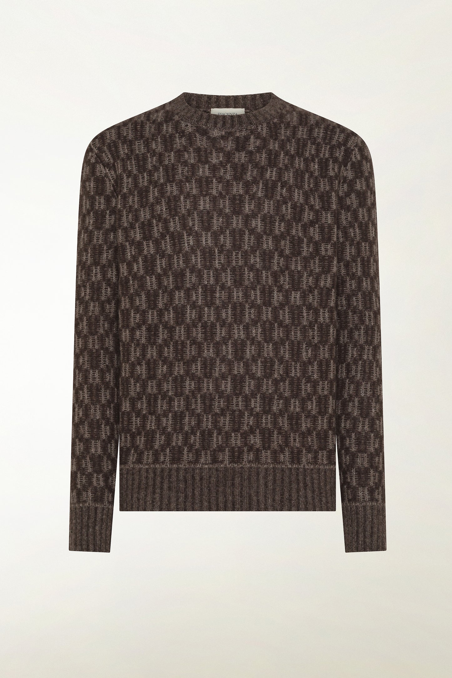 Girocollo ikat marrone e nocciola