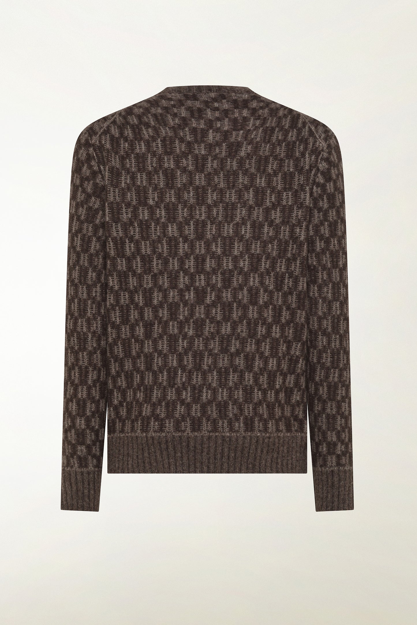 Girocollo ikat marrone e nocciola
