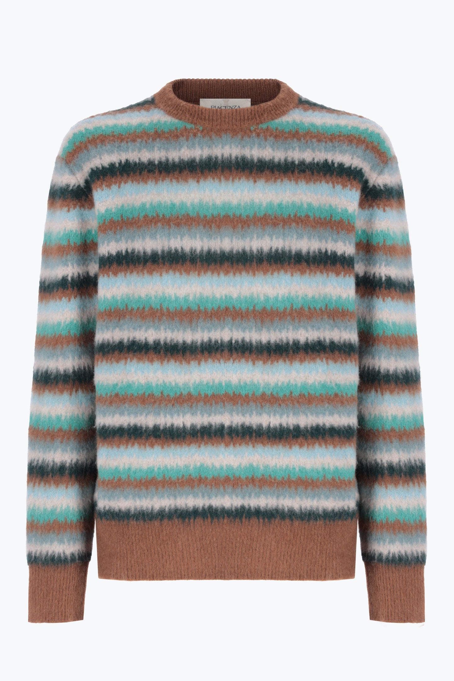 Girocollo a righe multicolor