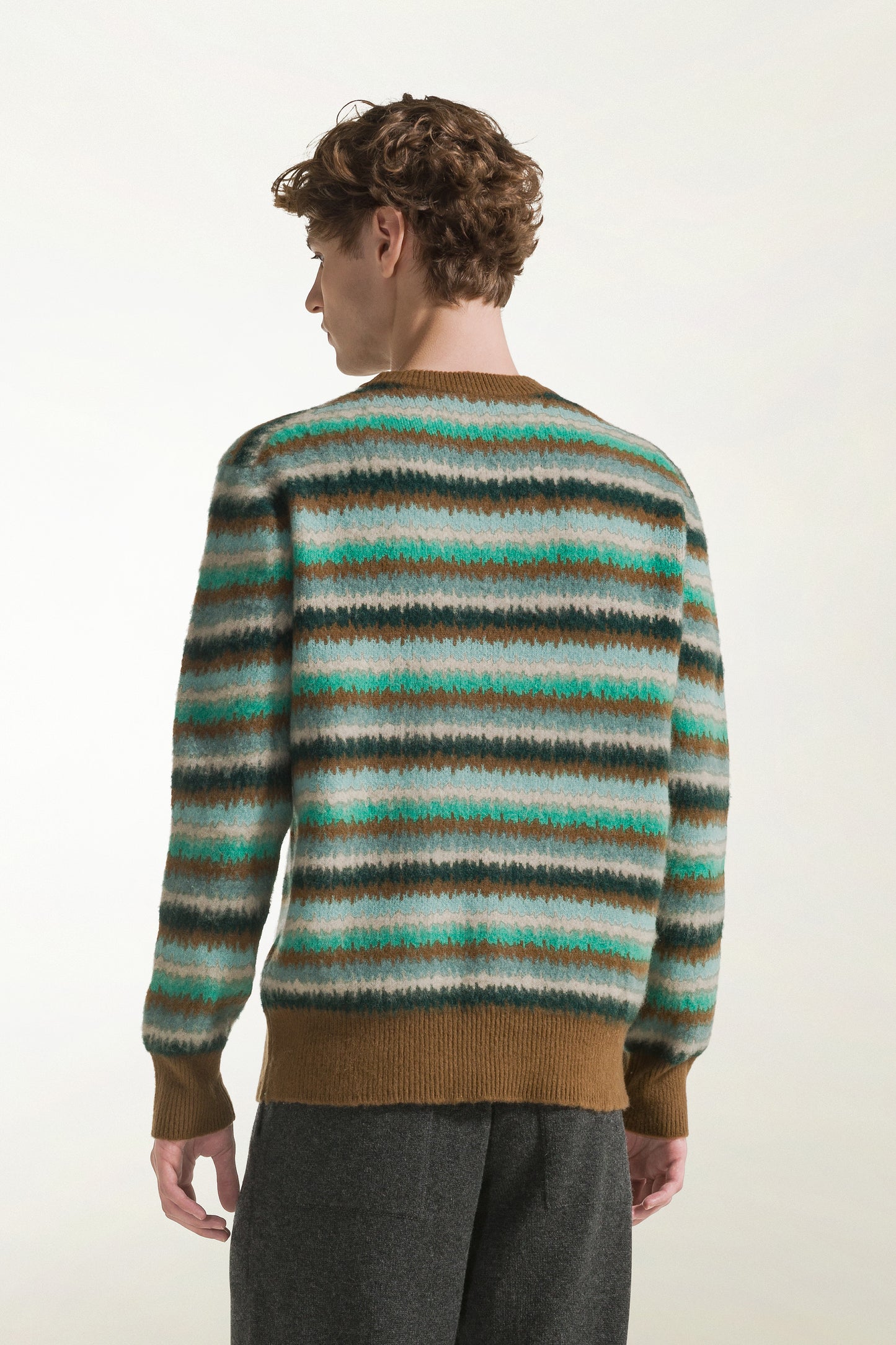 Girocollo a righe multicolor
