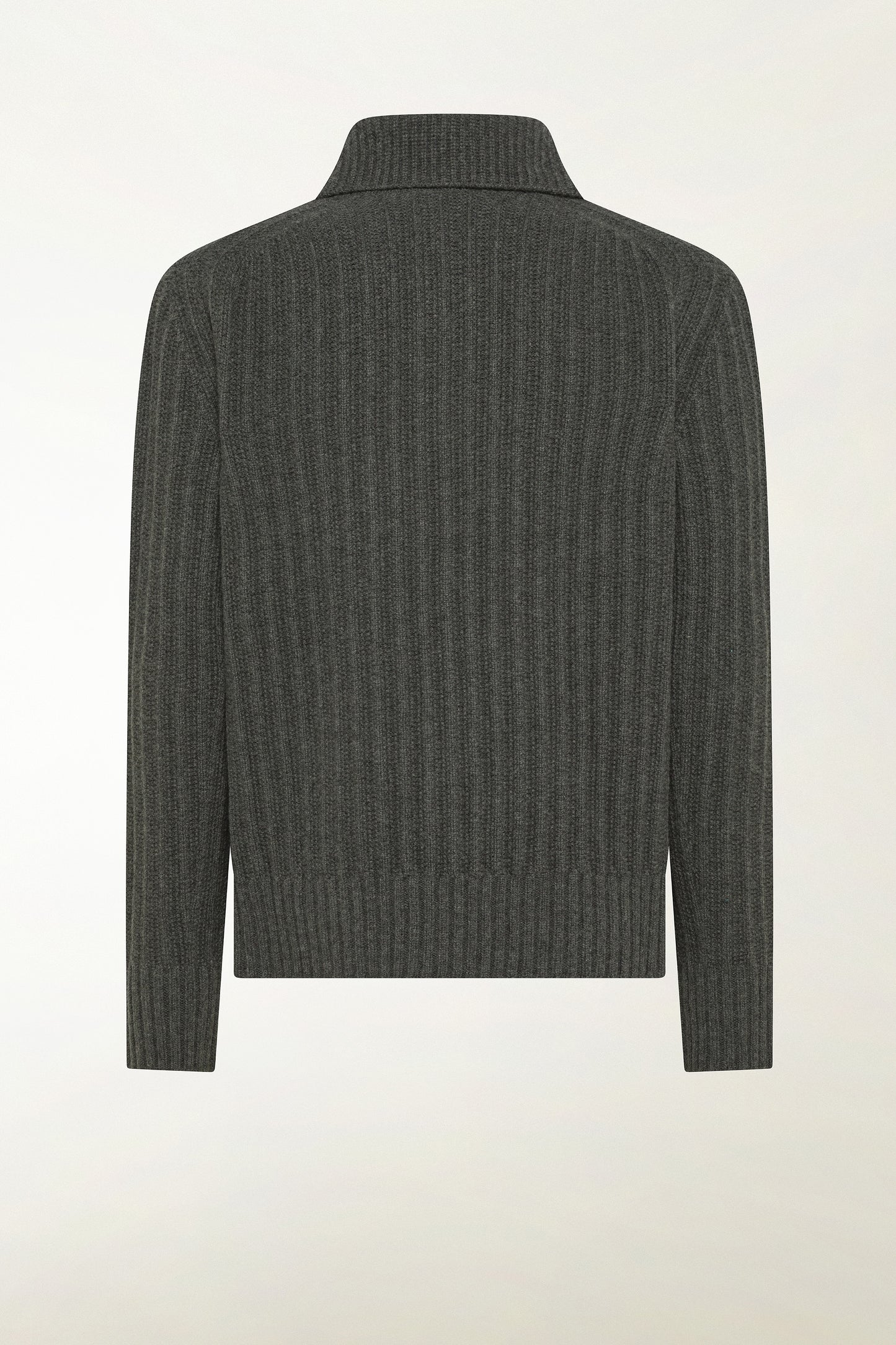 Anthracite turtleneck with buttons