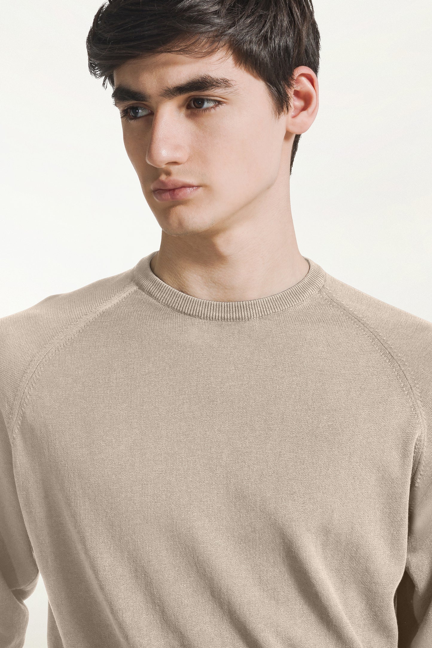 Girocollo maniche lunghe beige