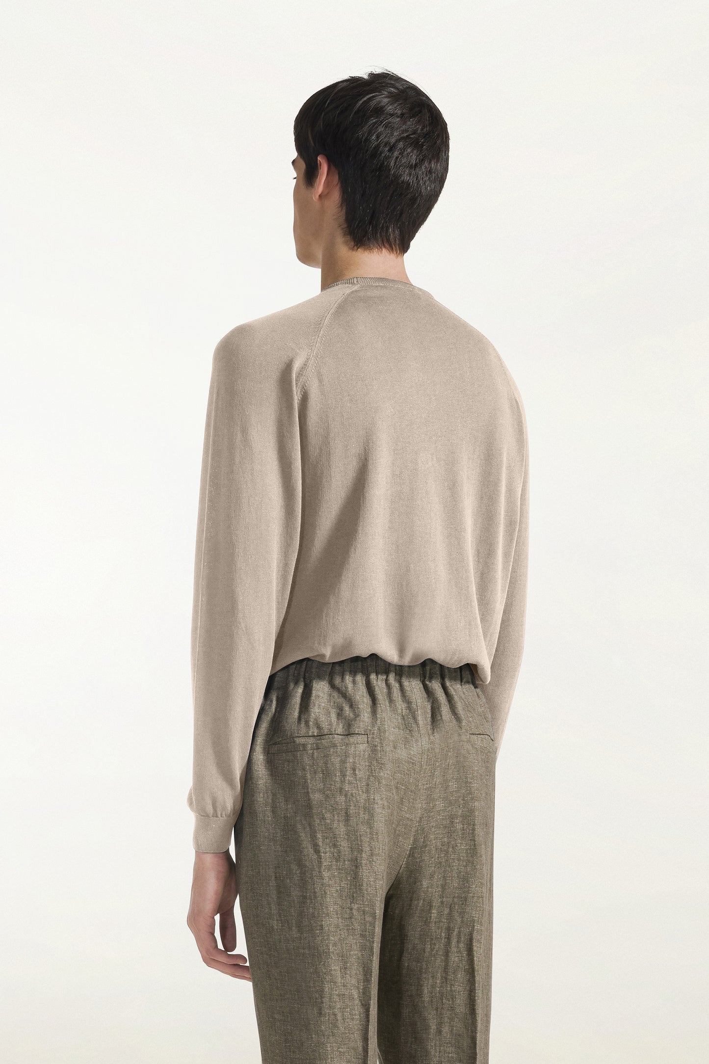 Girocollo maniche lunghe beige