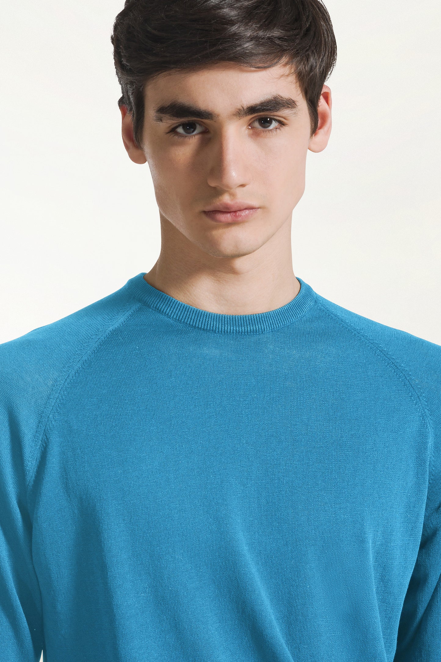 Girocollo maniche lunghe azzurro
