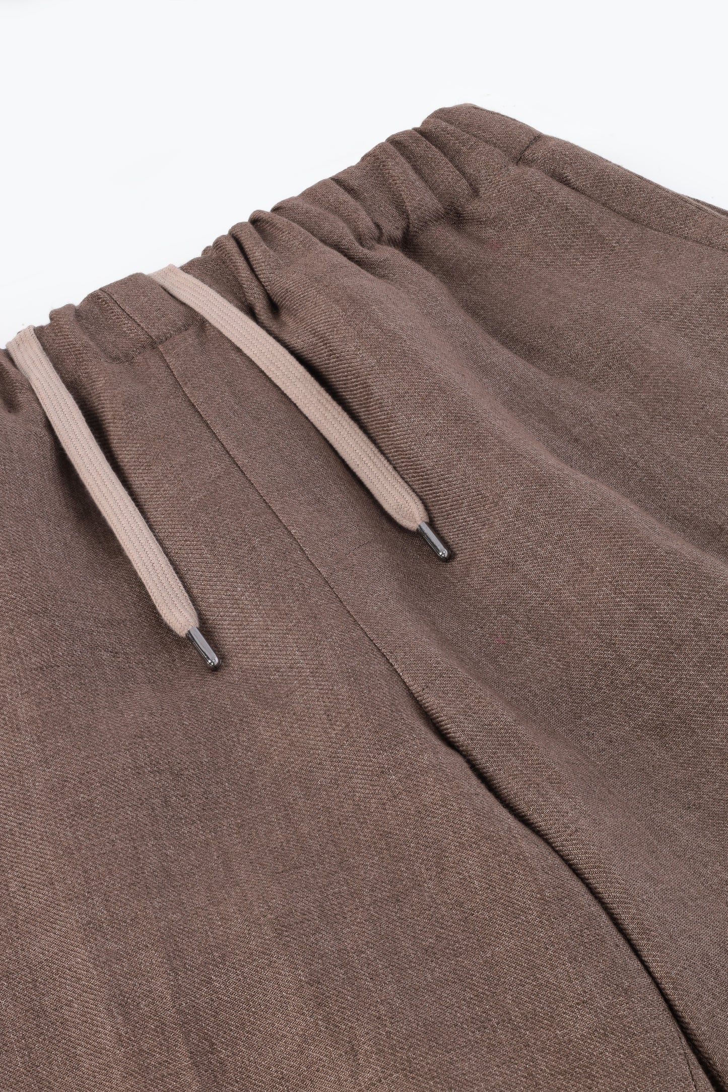 Brown linen trousers