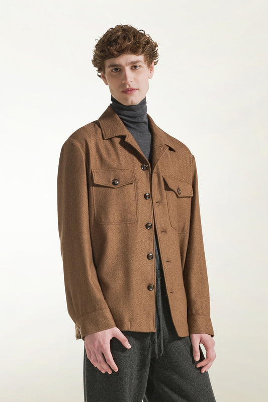 Overshirt cammello