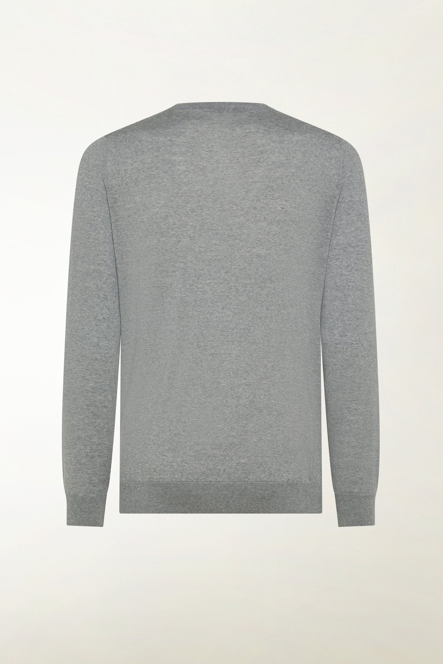 Girocollo leggero in lana merino colore grigio