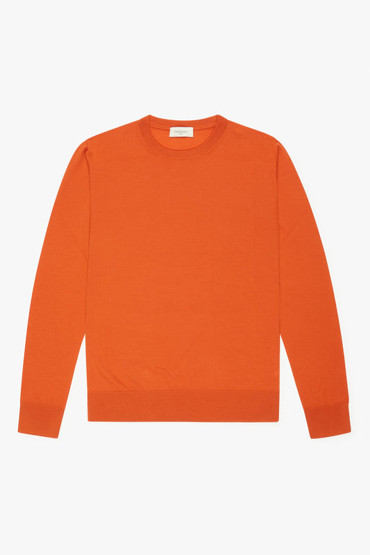 Girocollo lana merino super fine arancio