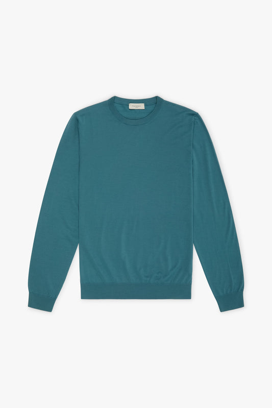 Maglia maniche lunghe verde oceano