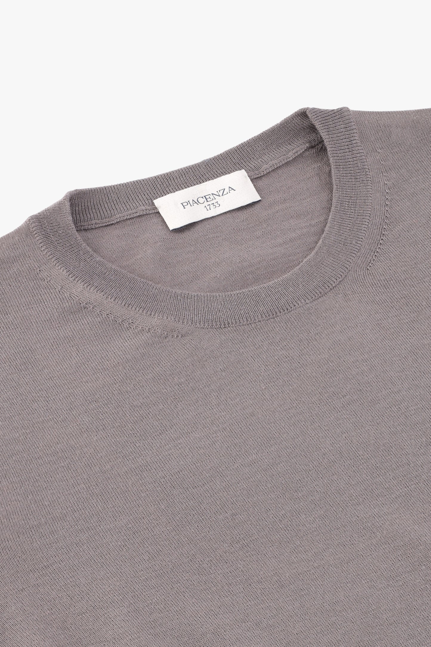 Girocollo leggero in lana merino colore nocciola