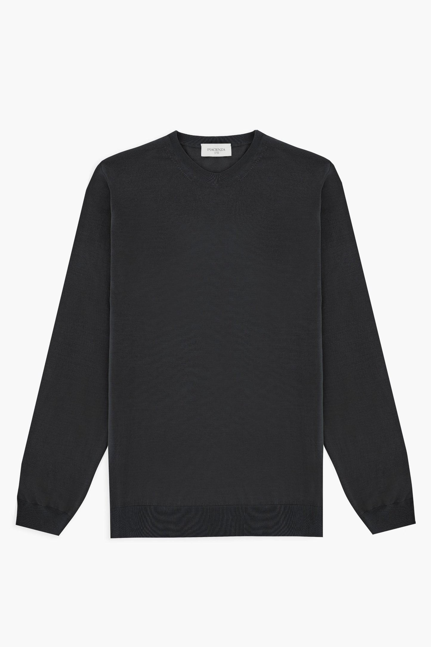 GIROCOLLO IN LANA NERO