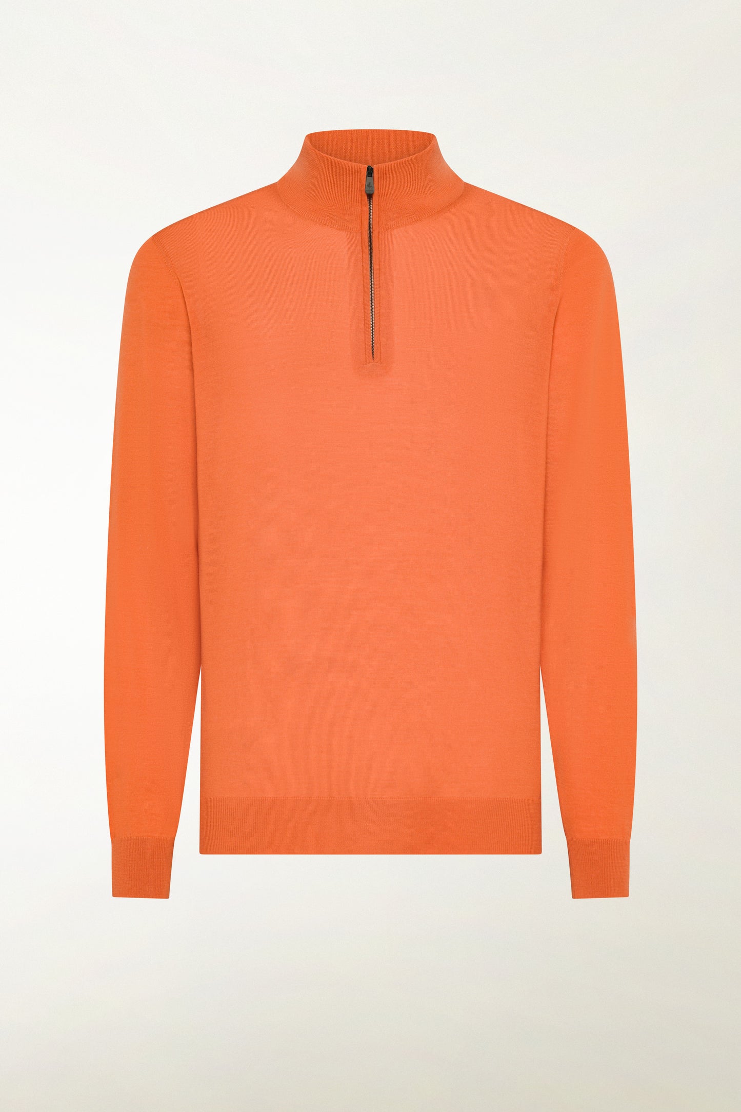 Lupetto Zip leggero in lana merino