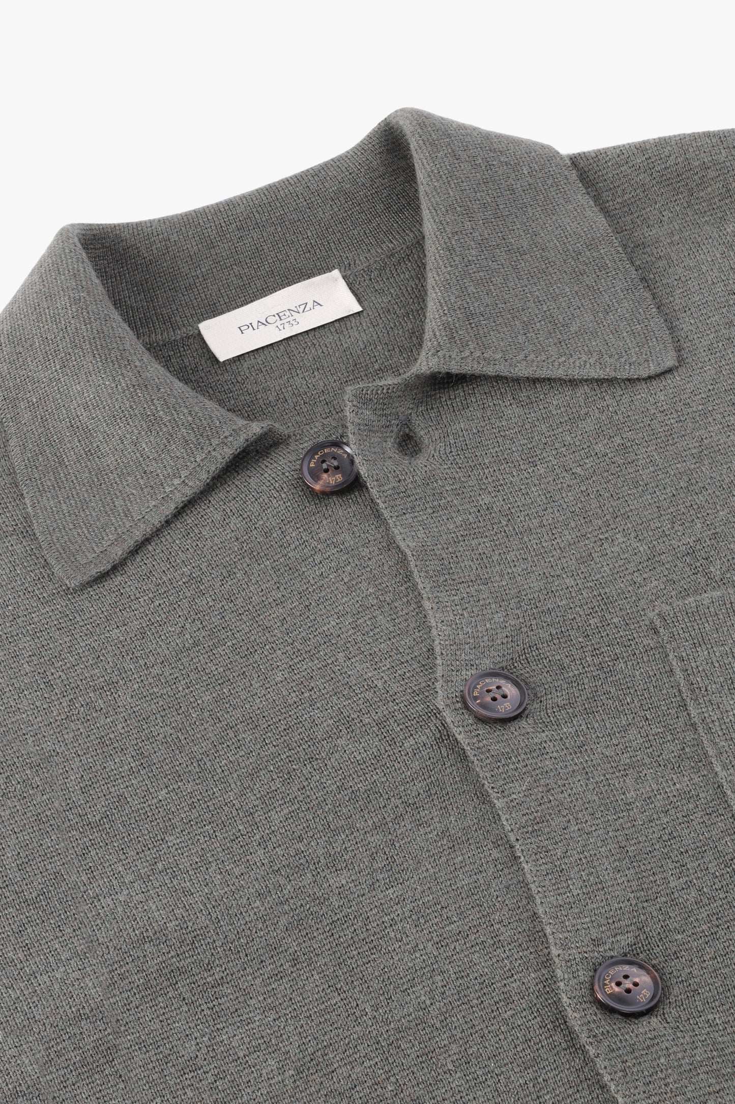 GRAY WOOL SHIRT
