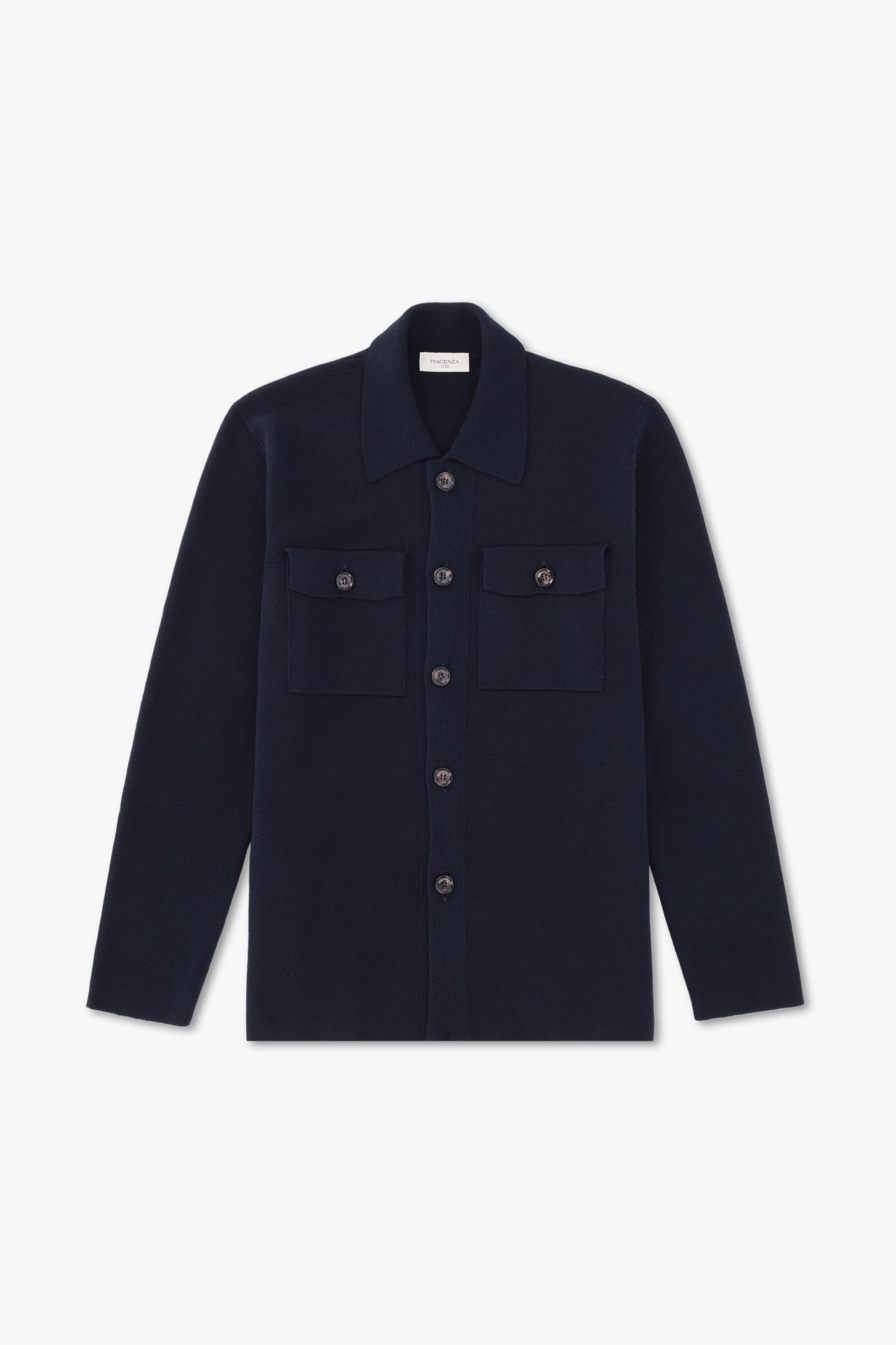 BLUE WOOL SHIRT