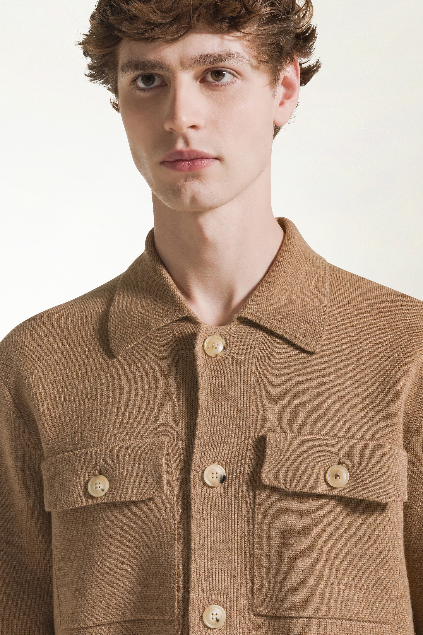 Camel wool jacket