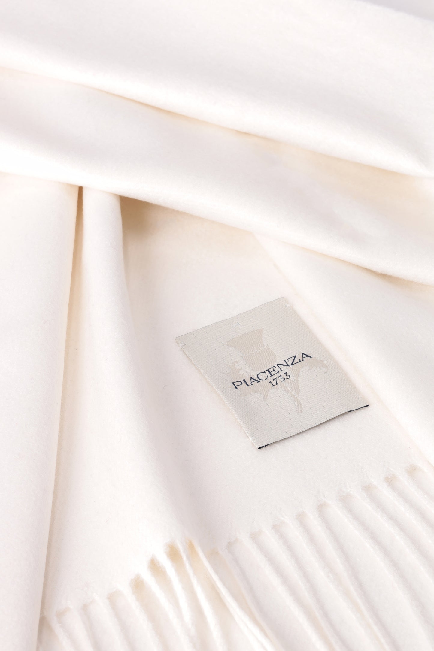 Sciarpa in seta e cashmere Bianco