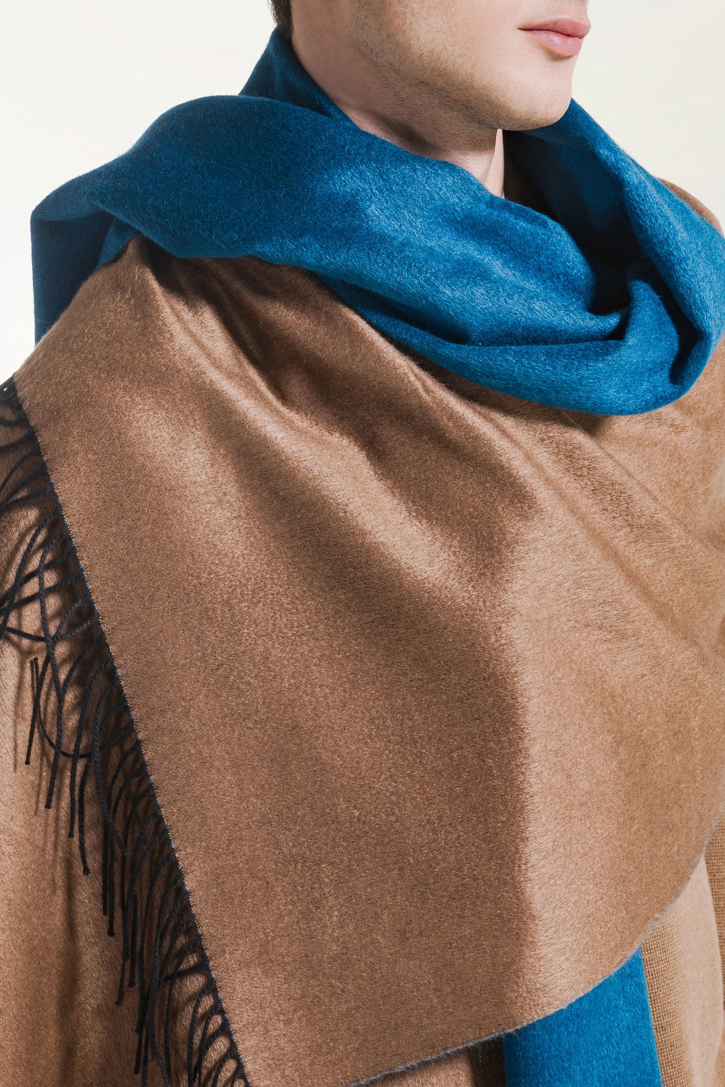 Stola double Seta e Cashmere