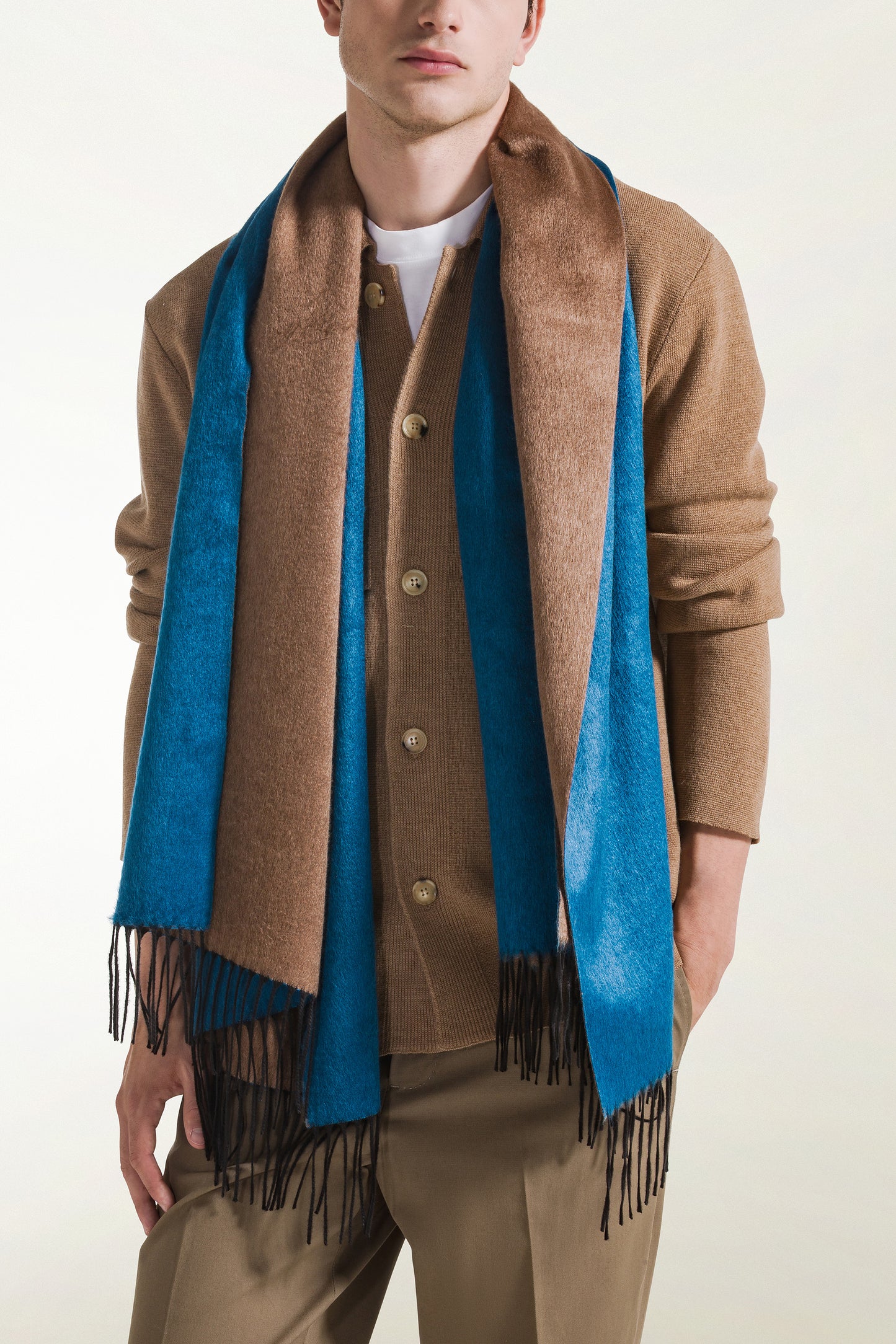 Stola double Seta e Cashmere