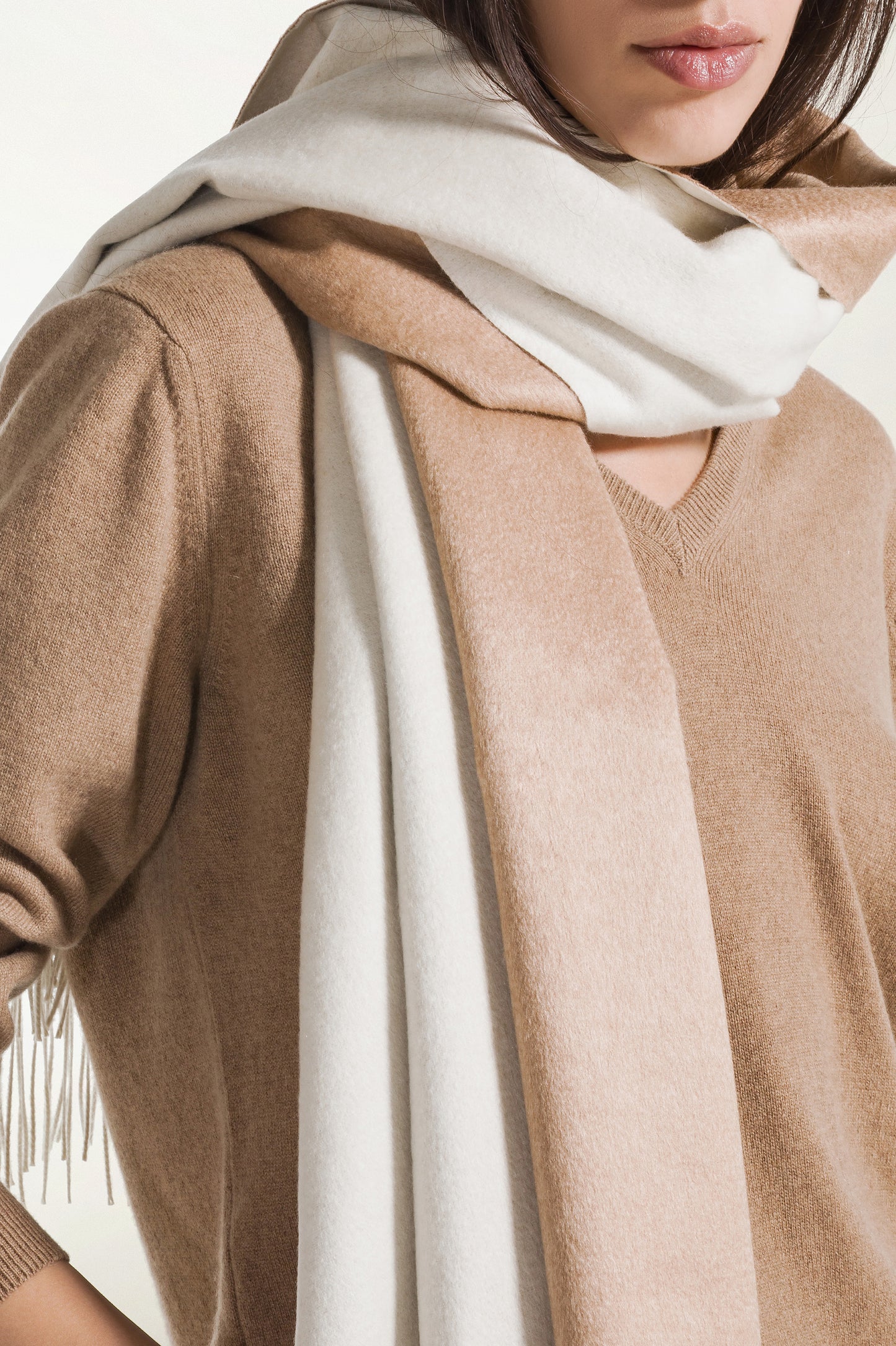 Double Silk and Cashmere Stole