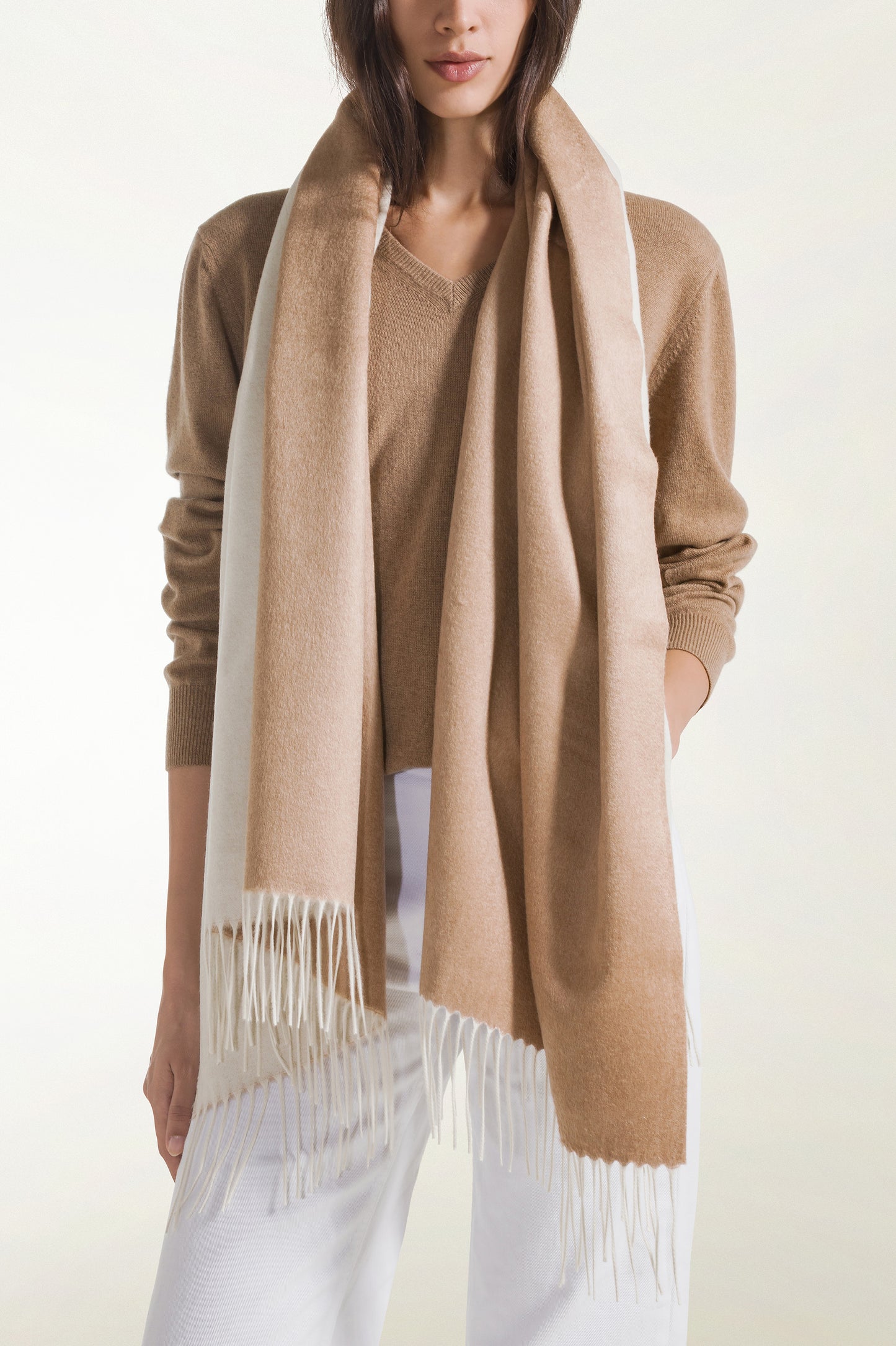 Stola double Seta e Cashmere