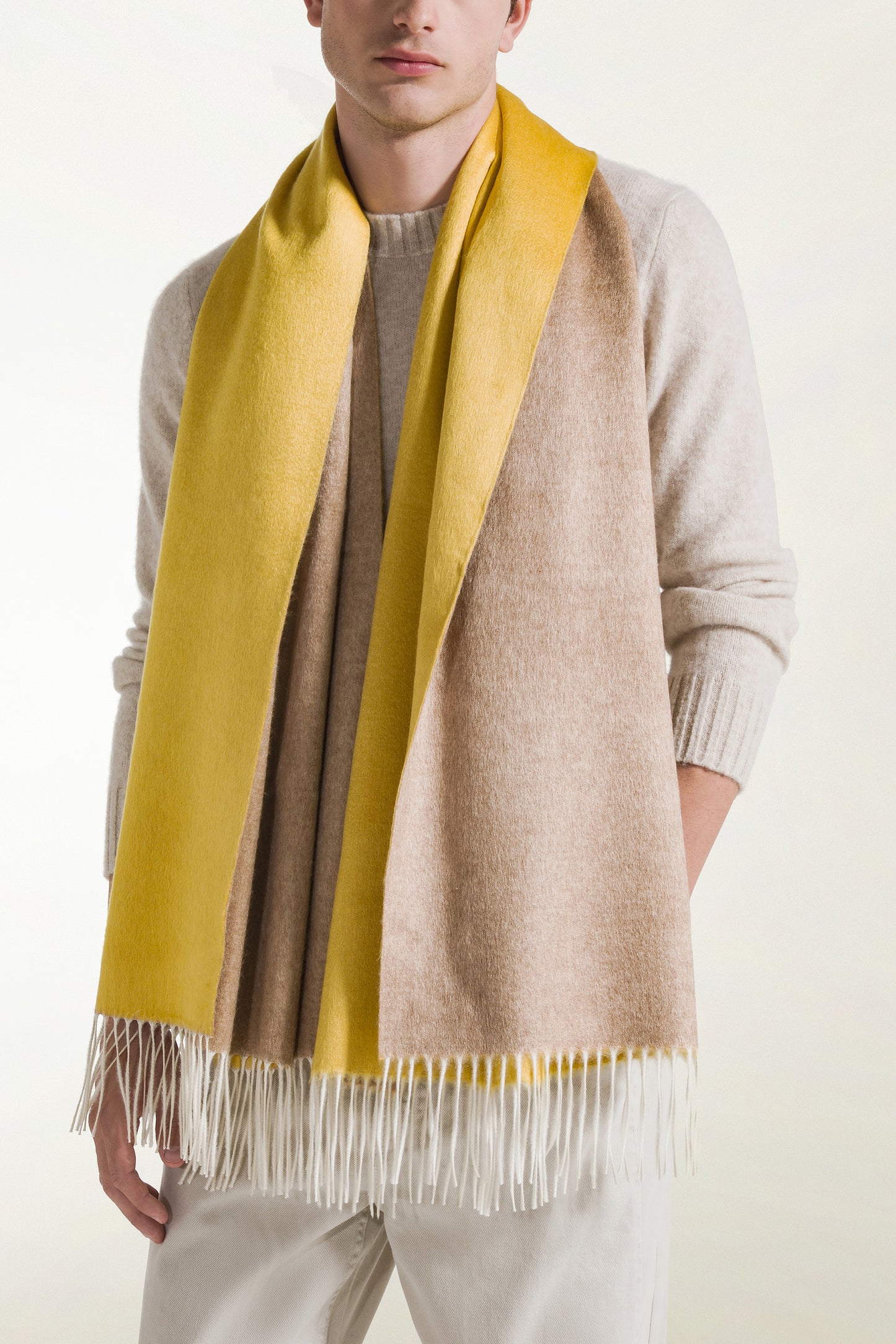 Stola double Seta e Cashmere