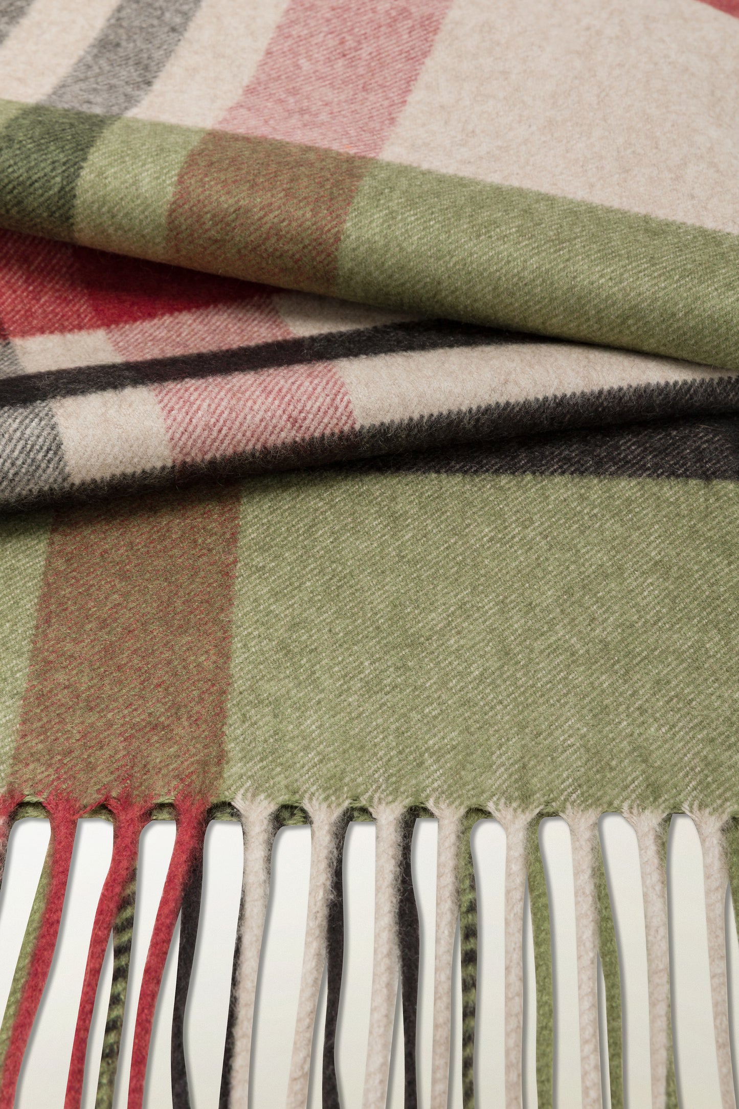 Silk and Cashmere Tartan Scarf