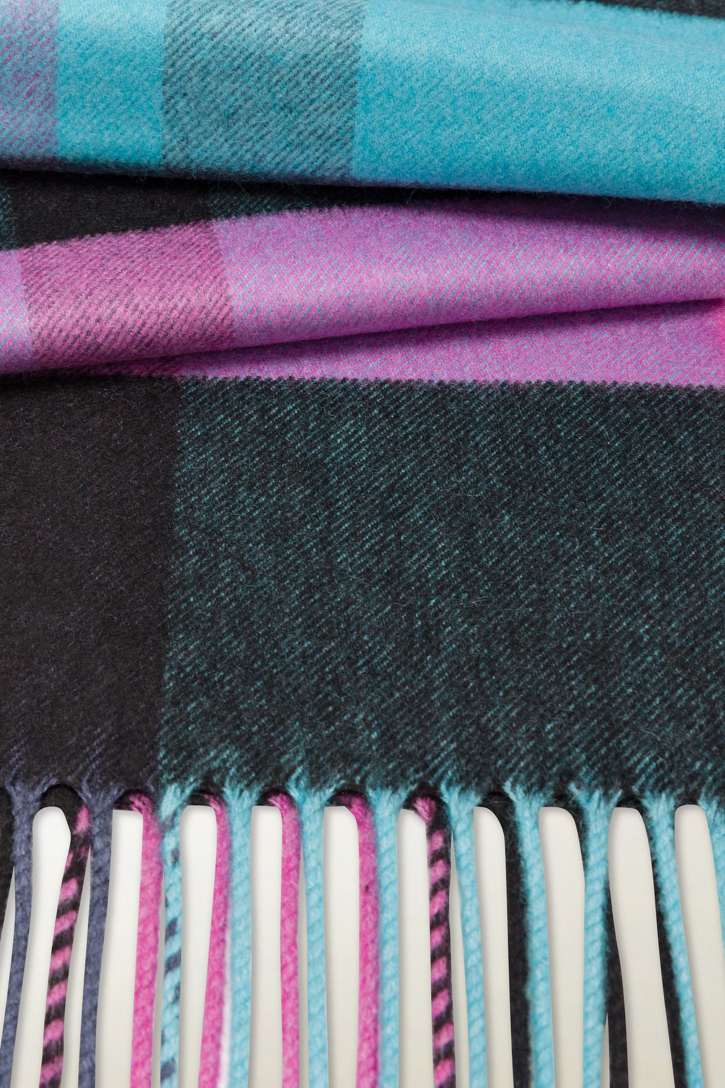 Silk and Cashmere Tartan Scarf