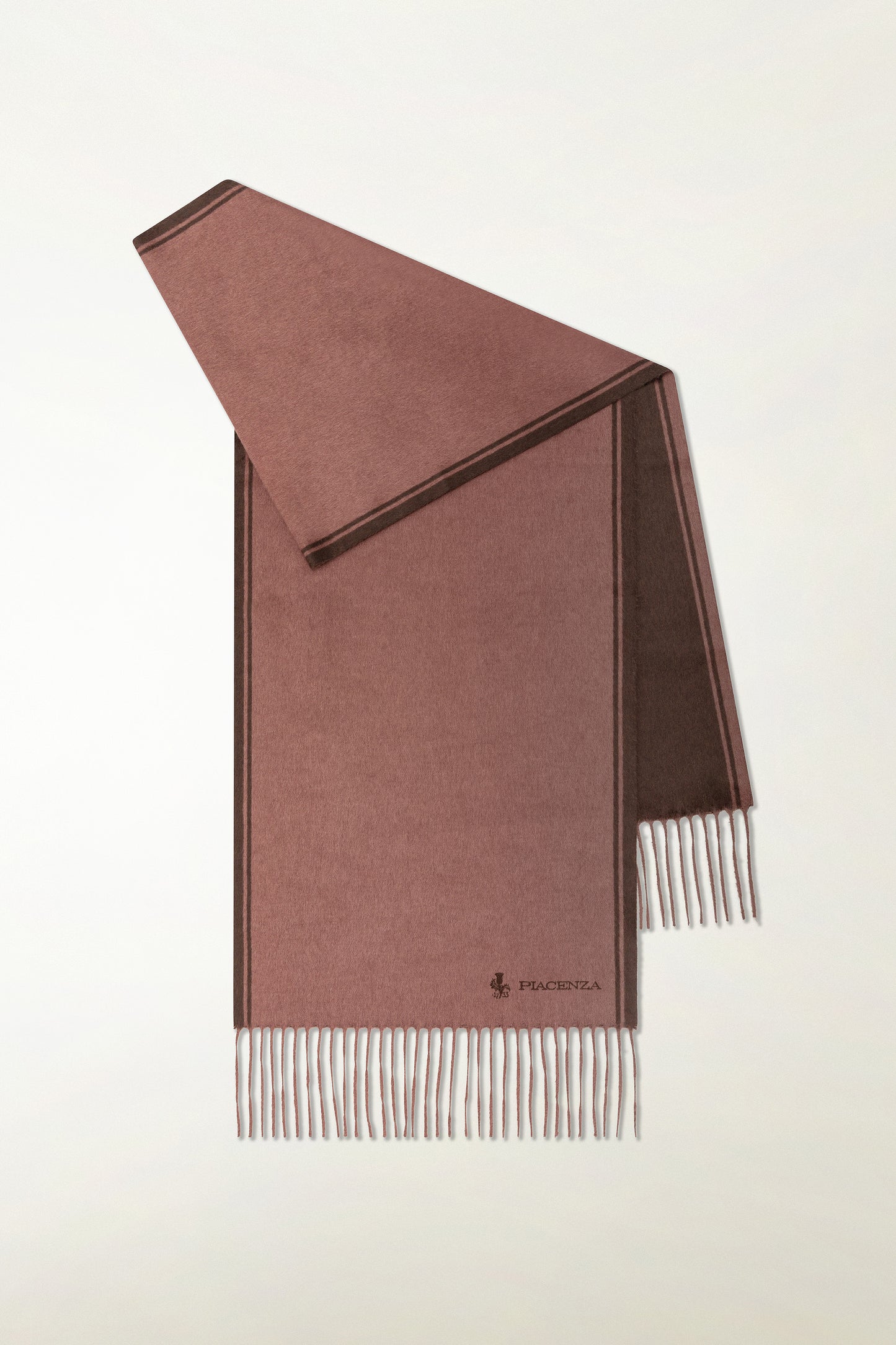 Sciarpa double Seta e Cashmere con ricamo