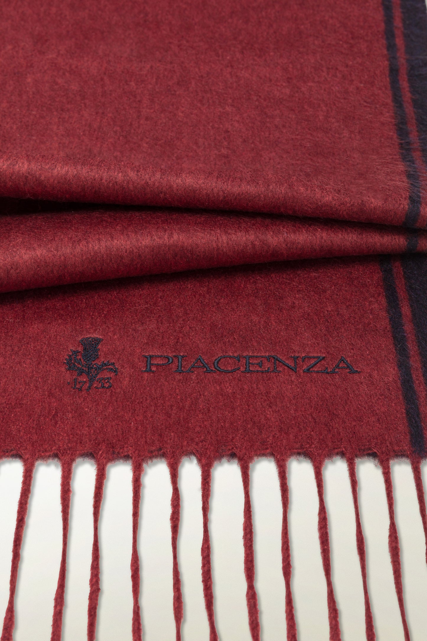 Sciarpa double Seta e Cashmere con ricamo