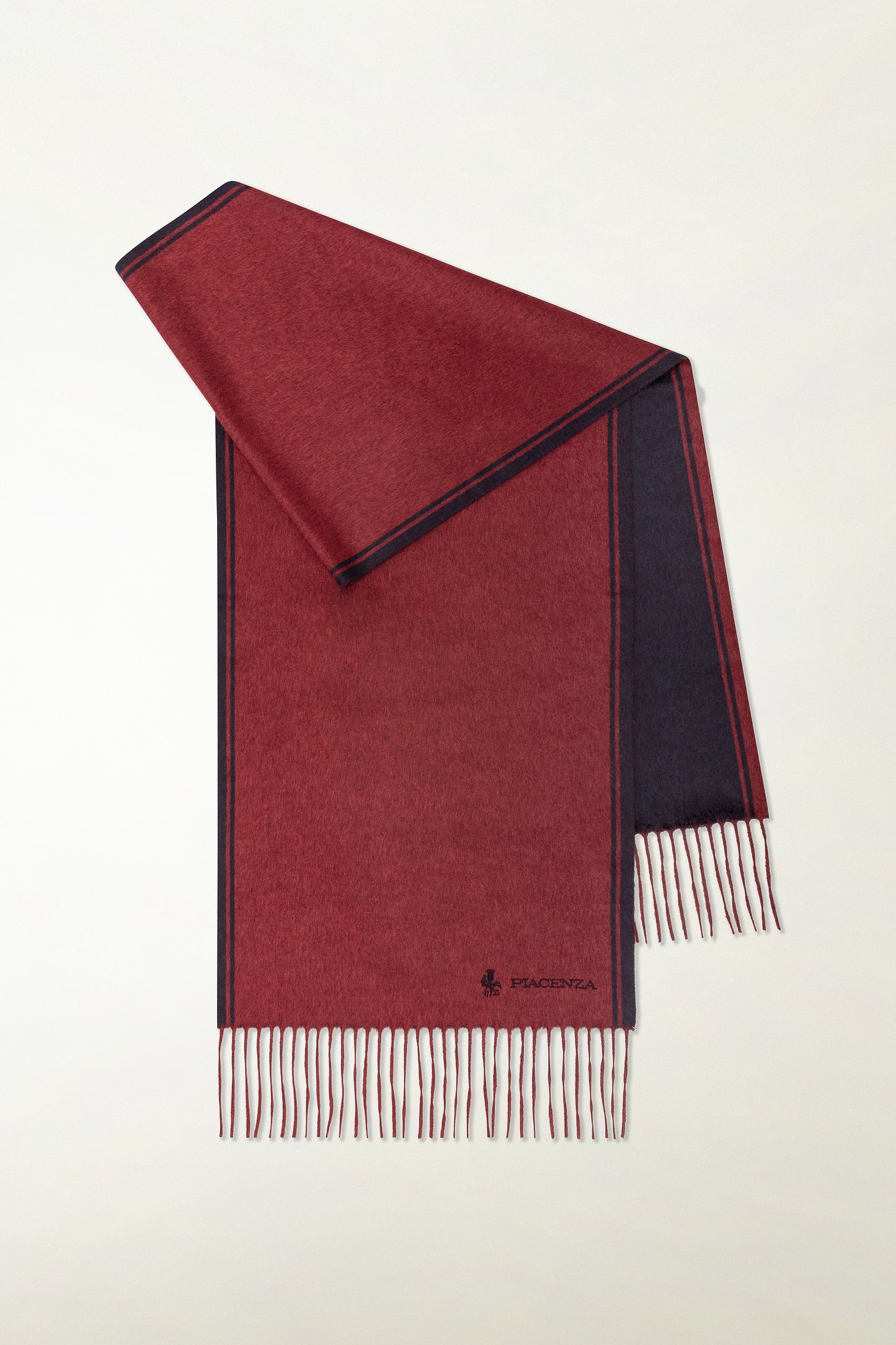 Sciarpa double Seta e Cashmere con ricamo