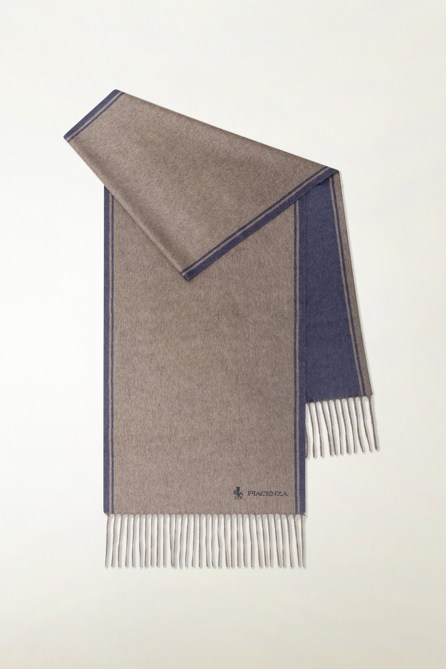 Sciarpa double Seta e Cashmere con ricamo