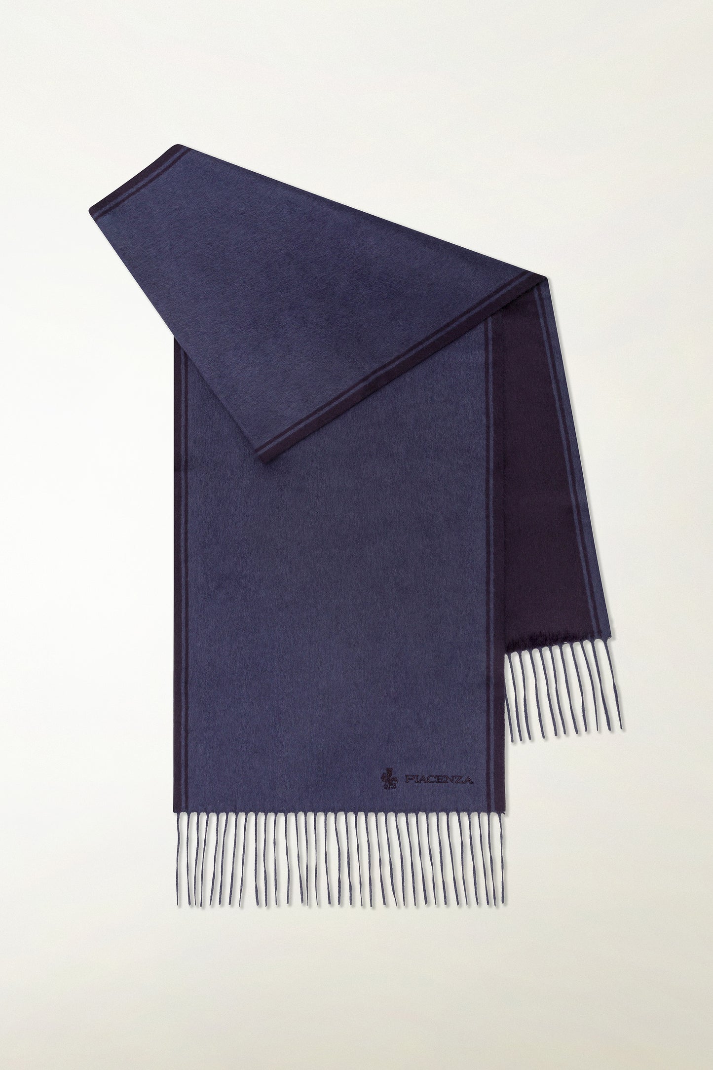 Sciarpa double Seta e Cashmere con ricamo