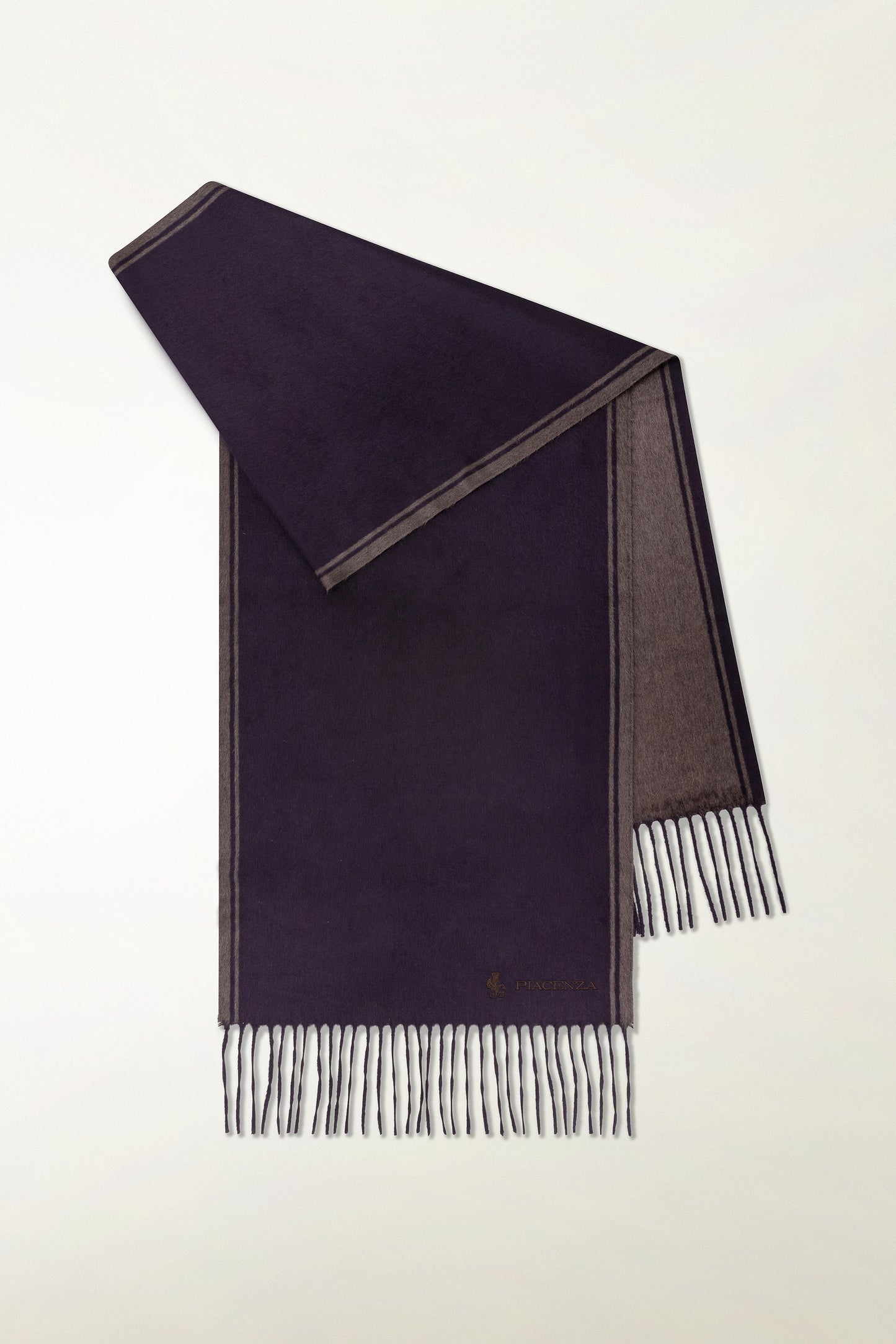 Sciarpa double Seta e Cashmere con ricamo